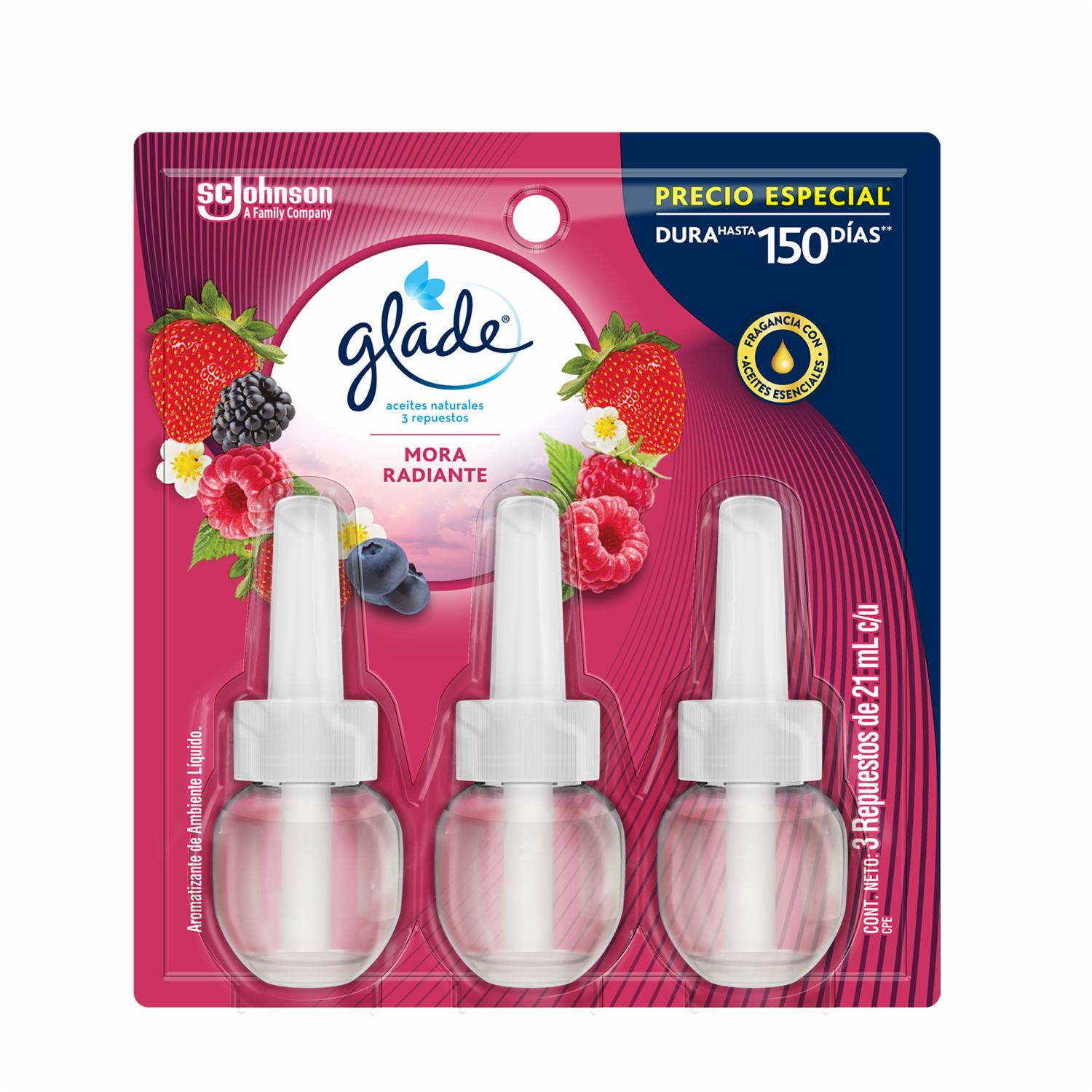 Desodorante Ambiental Aceites Mora Radiante GLADE 63 Ml