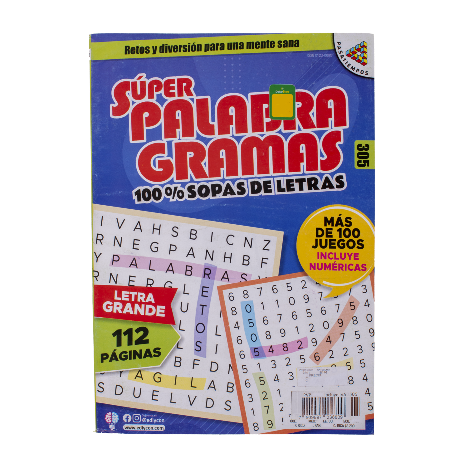 Libro Super Palabragramas EDITORES NACIONALES 112 Páginas