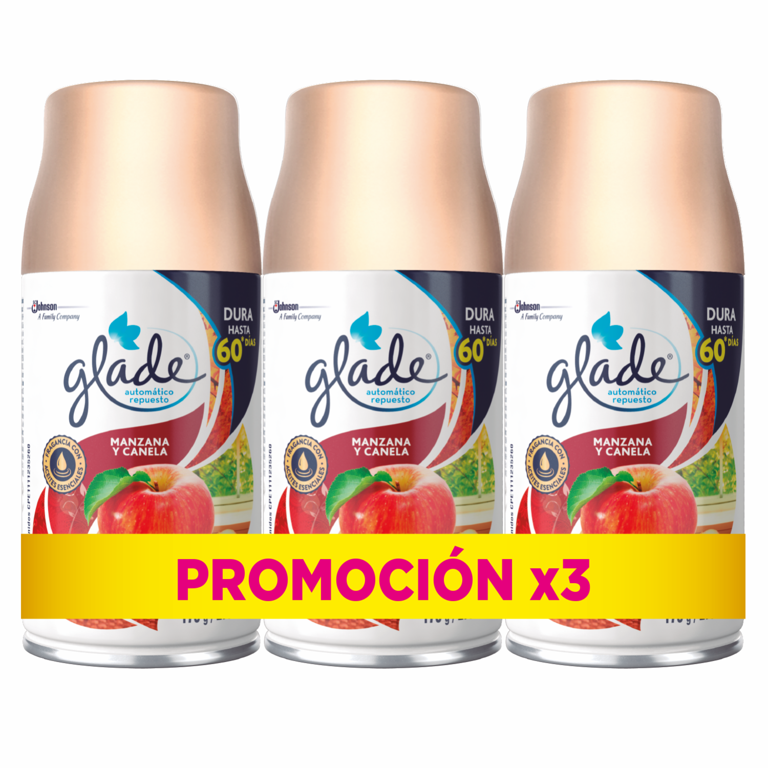 Repuesto Ambientador Automático GLADE 3 X 270 Ml