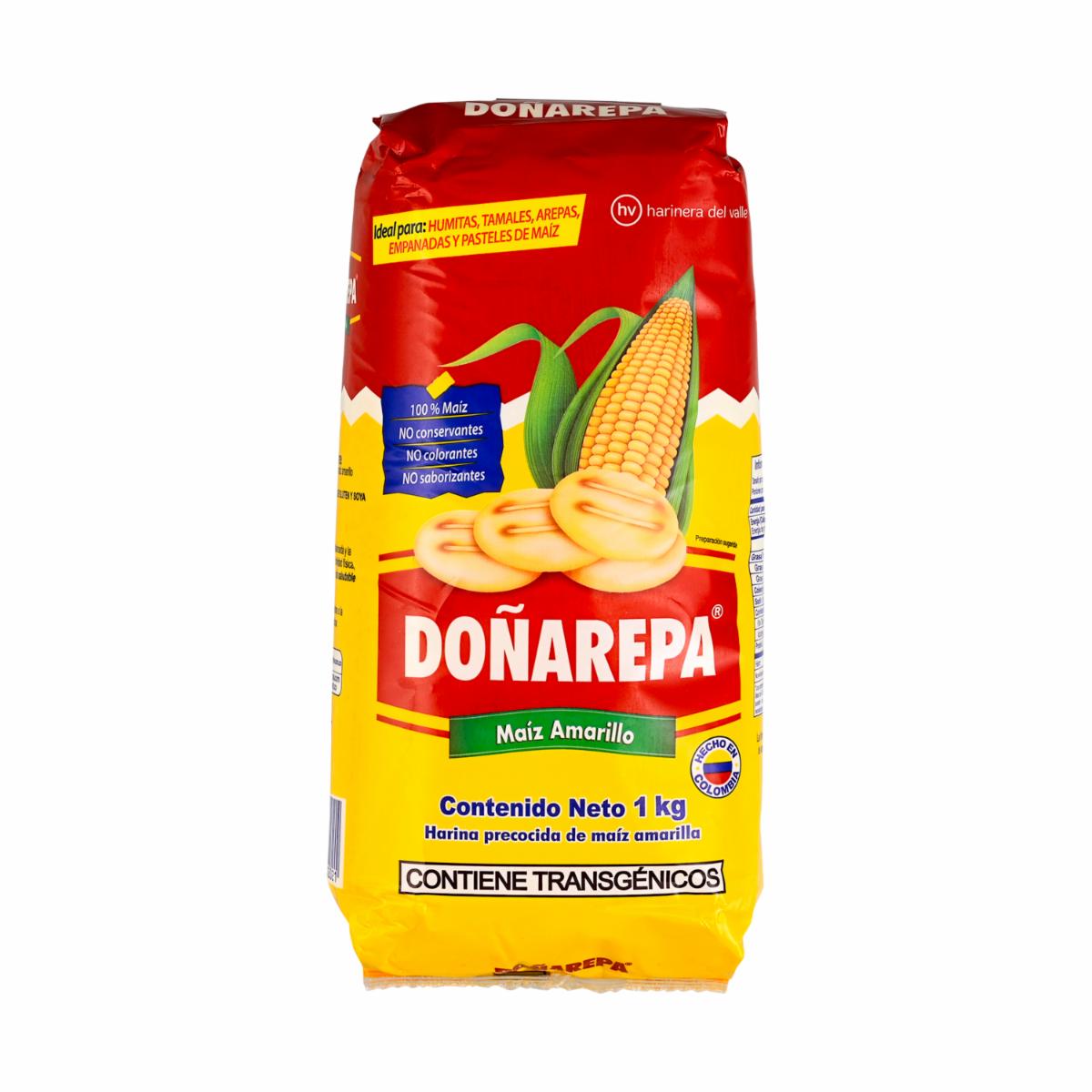 Harina De Maíz Amarilla Precocida DOÑA AREPA 1000 G