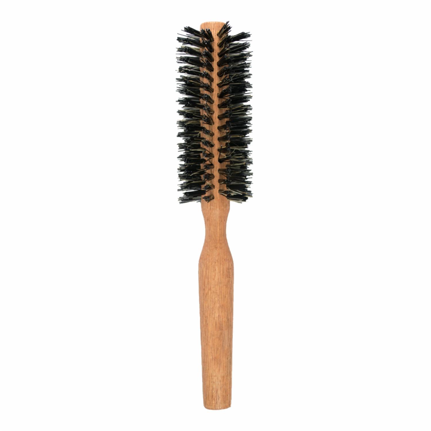 Cepillo De Cabello Delgado Elaborado En Madera con Cerda VANDUX Mediano