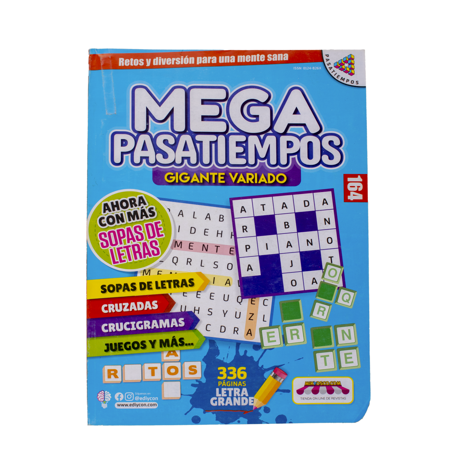 Libro Megapasatiempos EDIYCON 336 Páginas