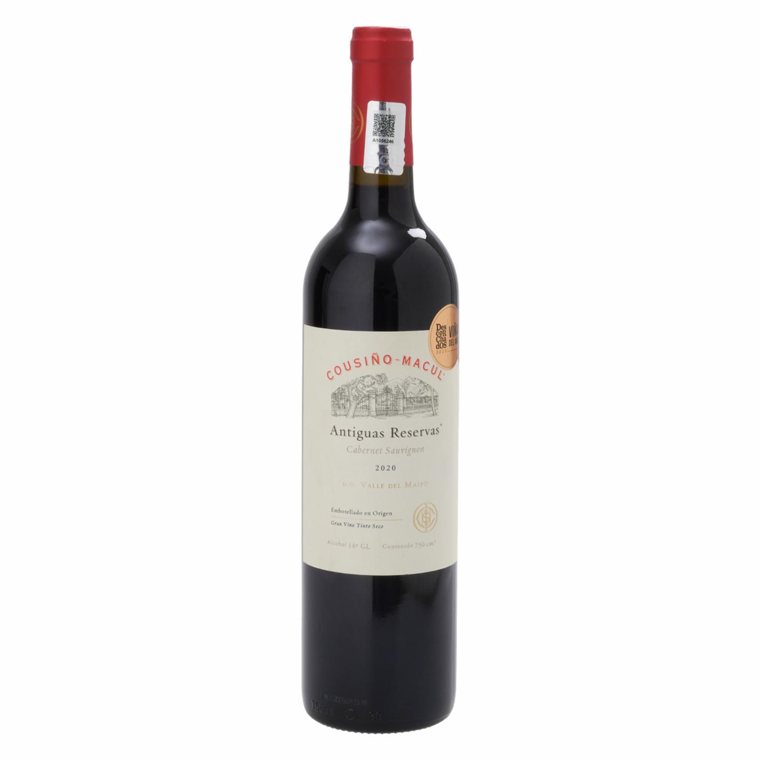 Vino Tinto Chileno Antiguas COUSIÑO MACUL 750 Ml