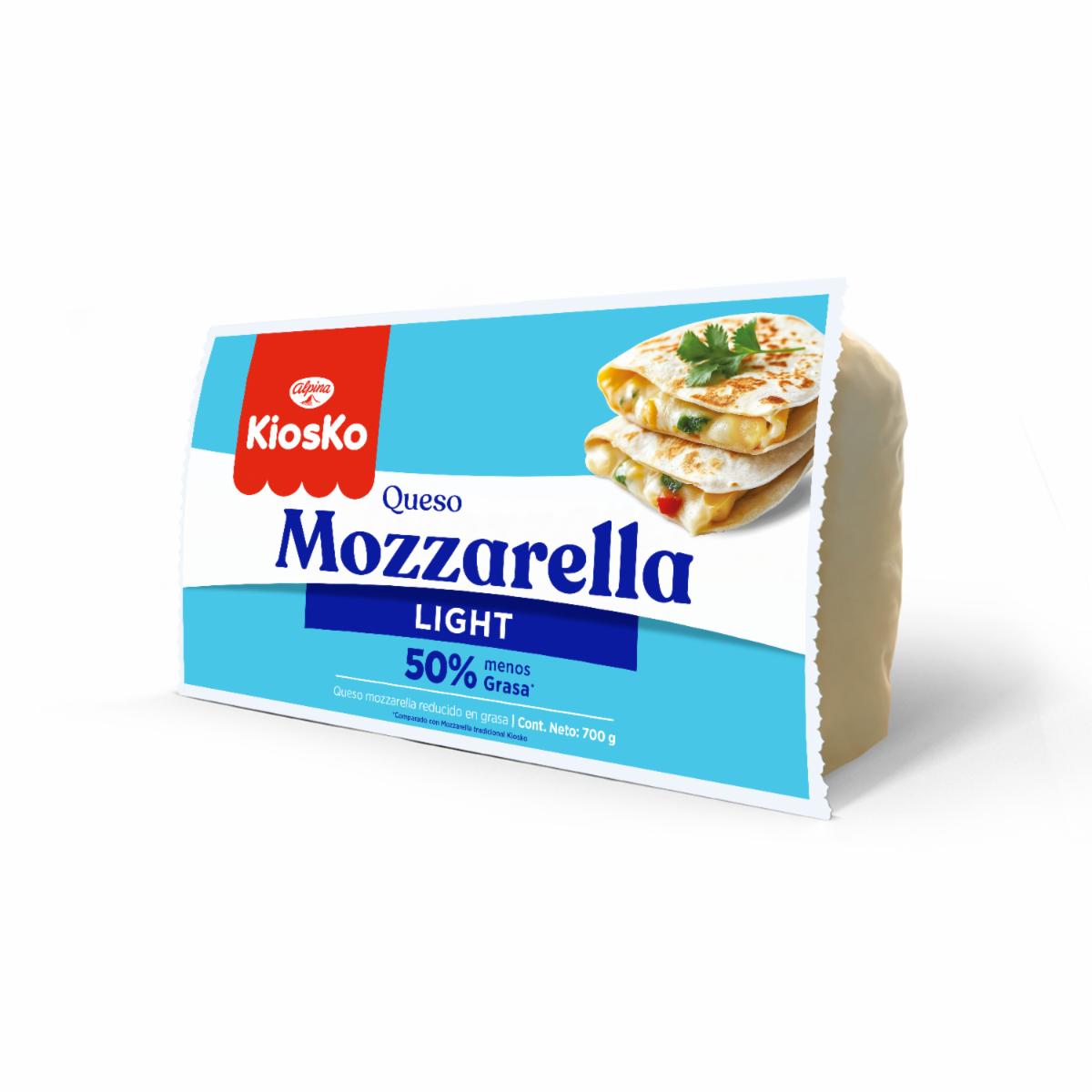 Queso Mozzarella Light 50% Menos Grasa KIOSKO 700 G