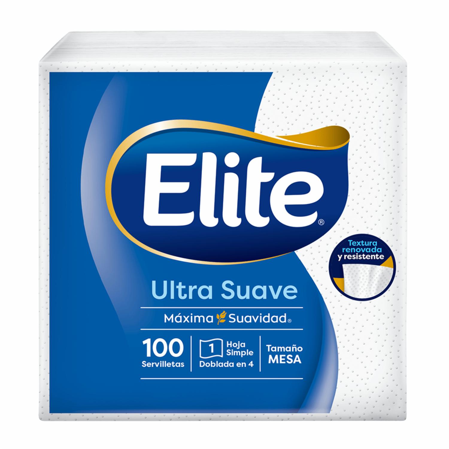 Servilletas De Mesa Ultra Suaves 27 X 28 Cm ELITE X 100 Uds