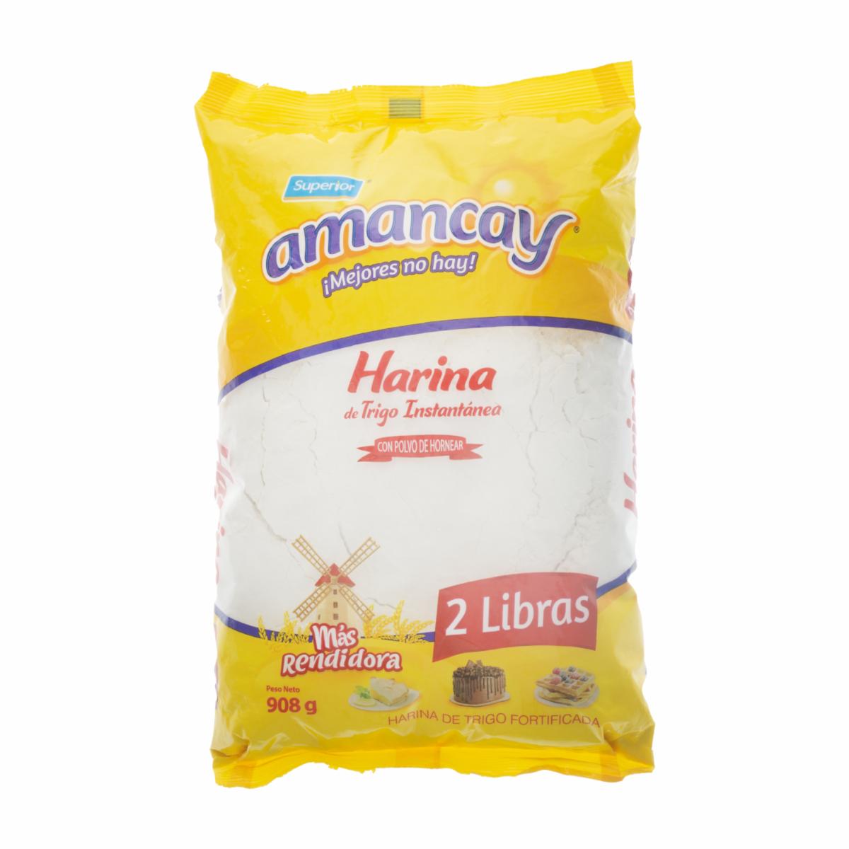 Harina De Trigo De Trigo Con Polvo De Hornear AMANCAY 908 G