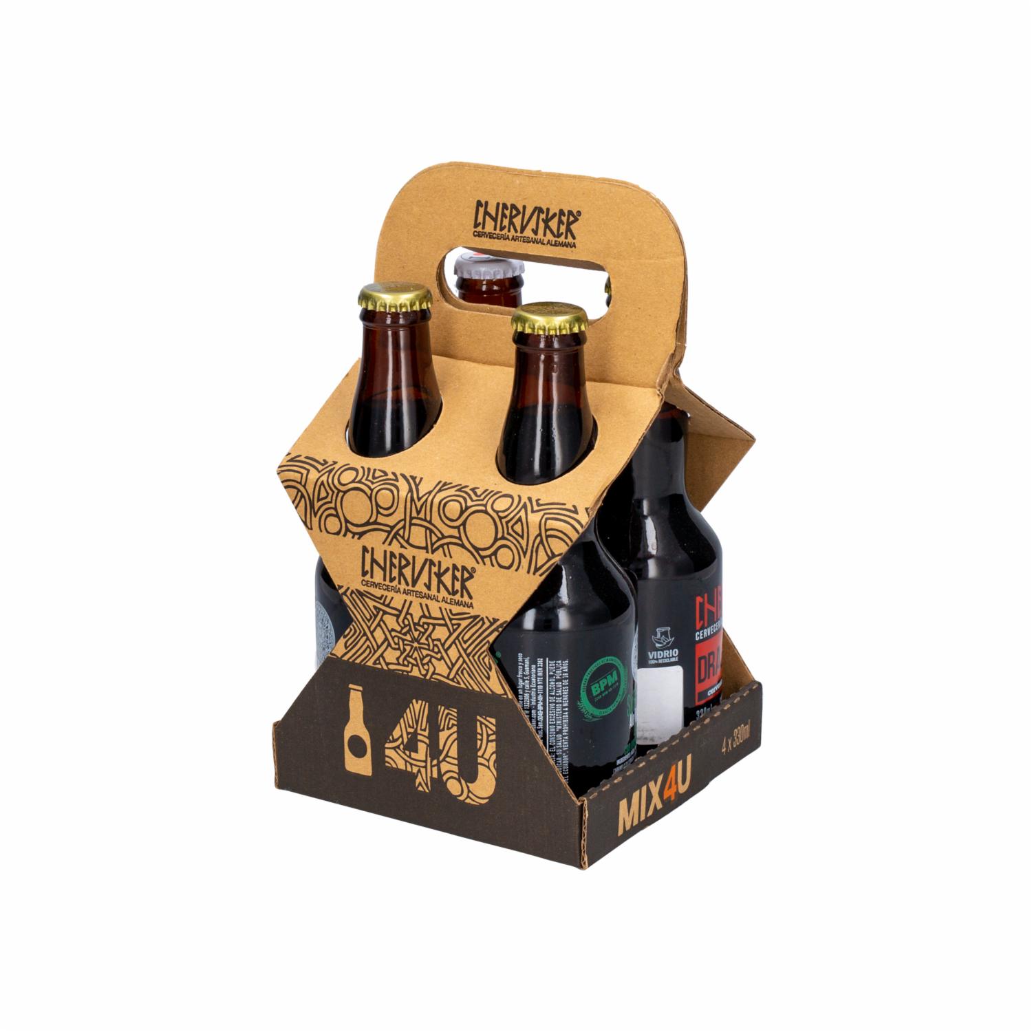 Cerveza Mix Cherusker 4 X 330 Ml