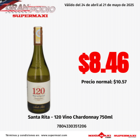 Santa Rita – 120 Vino Chardonnay 750ml