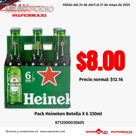 Pack Heineken Botella X 6 330ml