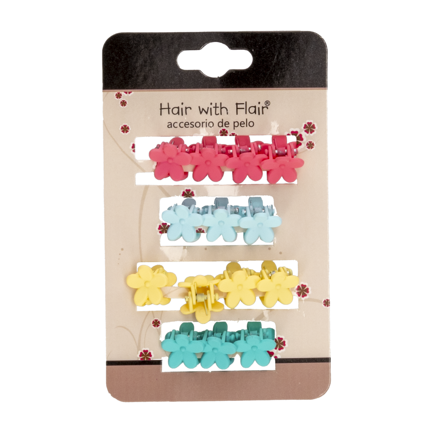 Vinchas De Cabello Tipo Clip De Flores HAIR WITH FLAIR X14 Uds