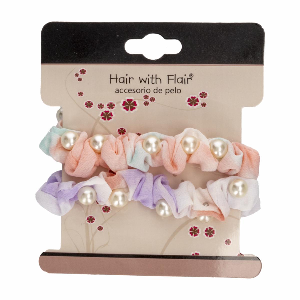 Vinchas De Cabello Tipo Chunchis Con Perlas HAIR WITH FLAIR X2 Uds