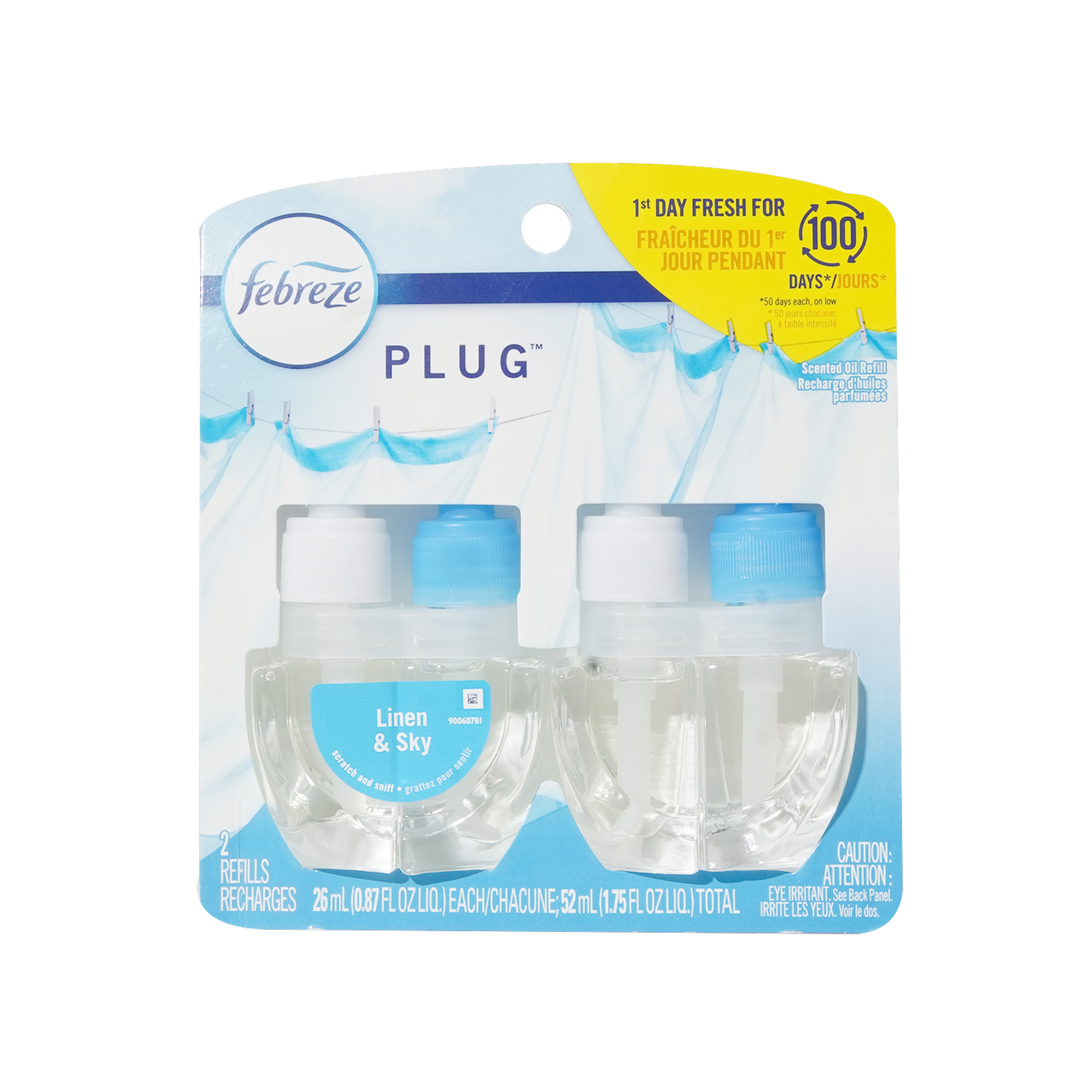 Recarga De Aceite Perfumado Lino & Cielo FEBREZE 2 X 26 Ml