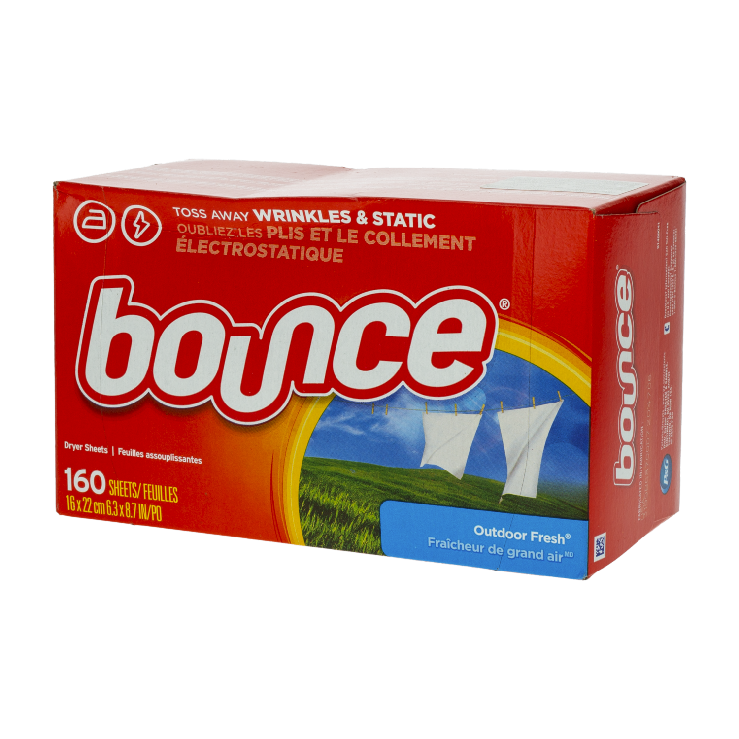 Toalla Para Secadora Anti Estática BOUNCE X 160 Uds