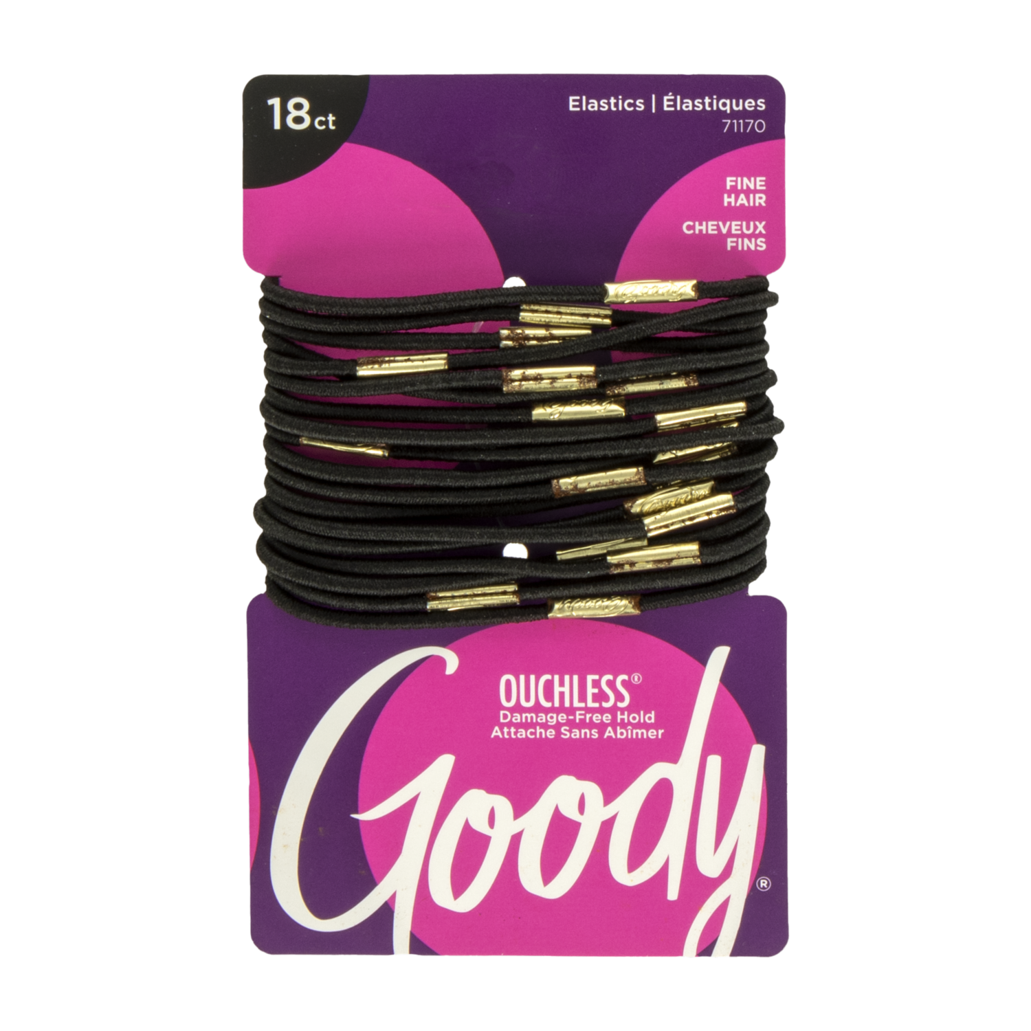 Vinchas De Cabello Tipo Elástico Grandes GOODY X 18 Uds