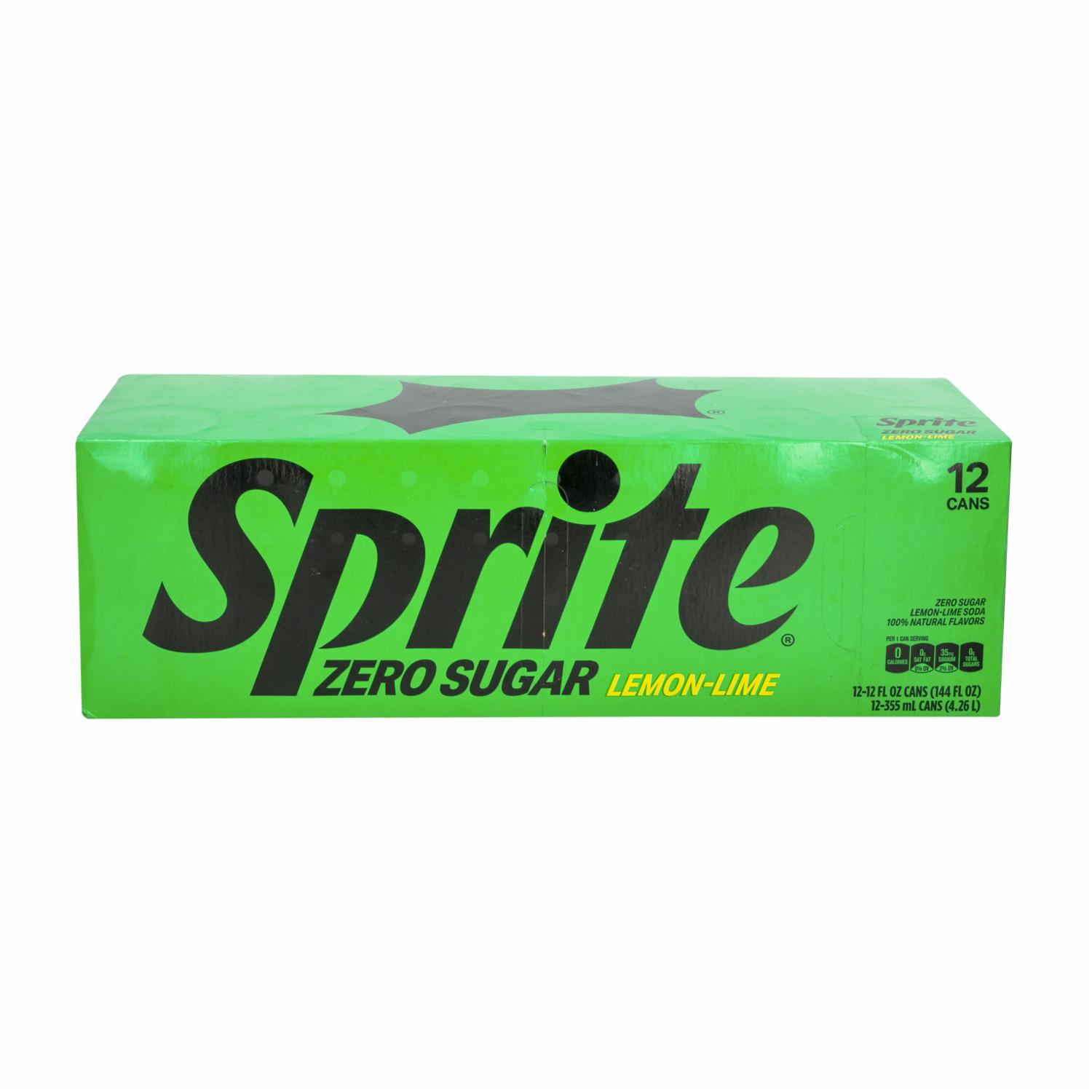 Bebida Gaseosa Zero Sabor A Lima Y Limón SPRITE 12 X 355 Ml