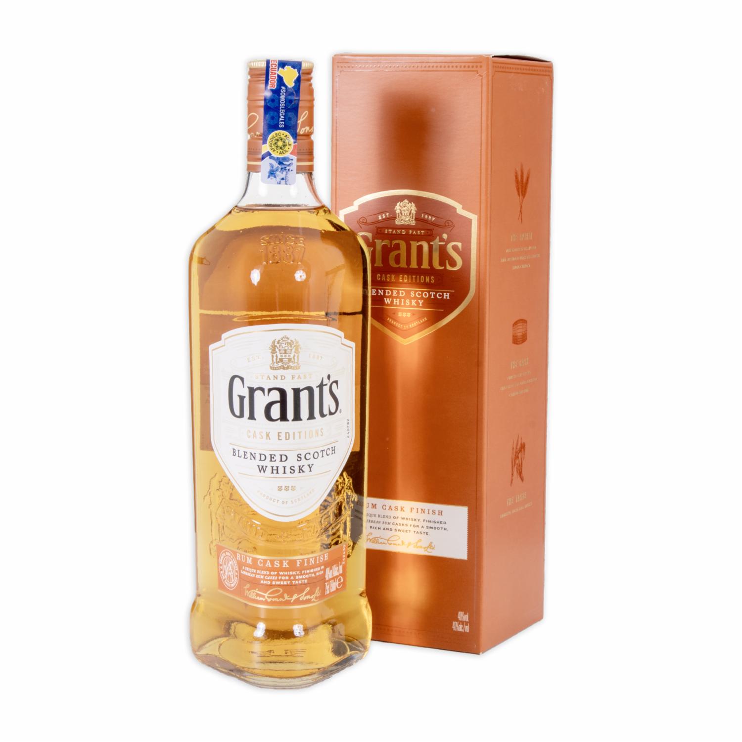 Whisky Rum Cask Grant´s 750 Ml