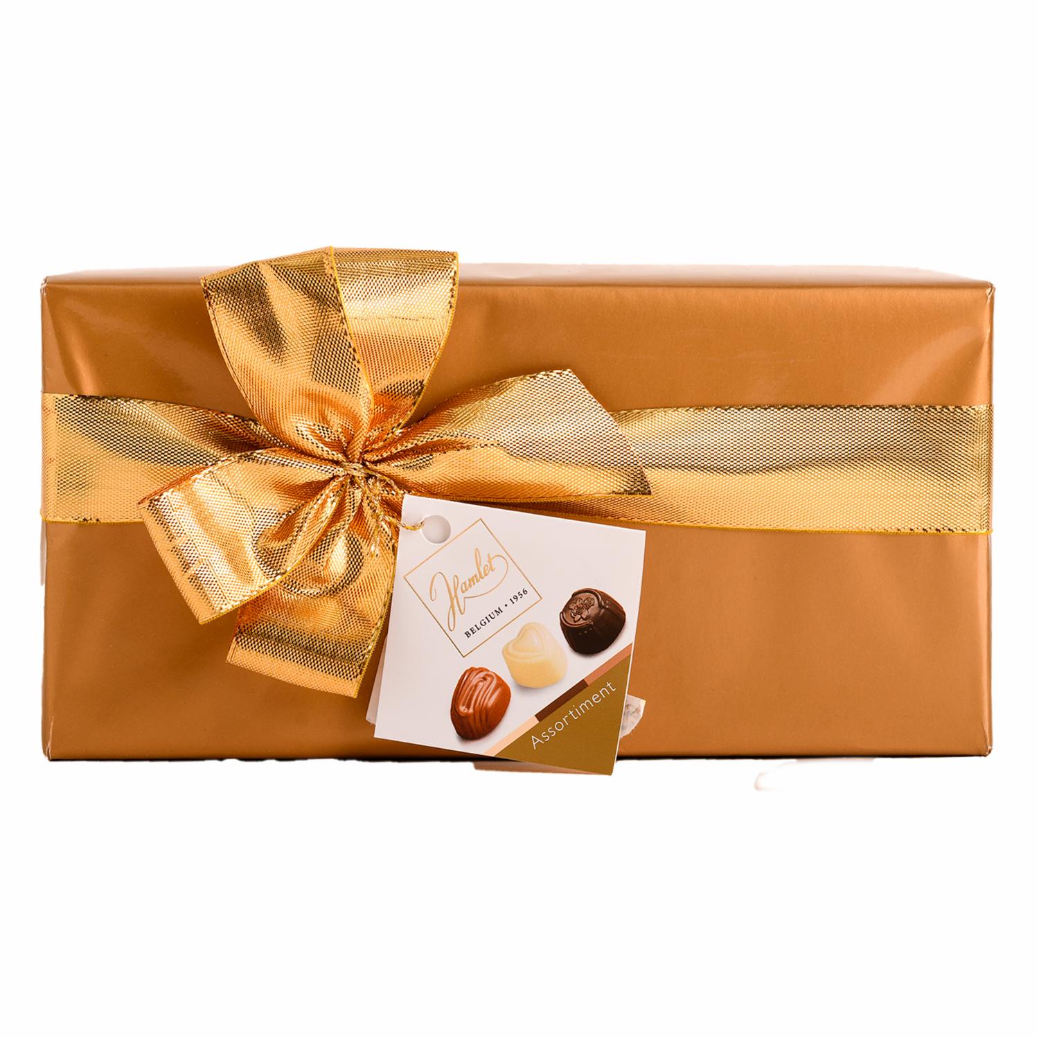 Chocolate Surtido Rellenos De Crema De Avellana con Diseño Tradicional HAMLET 250 G