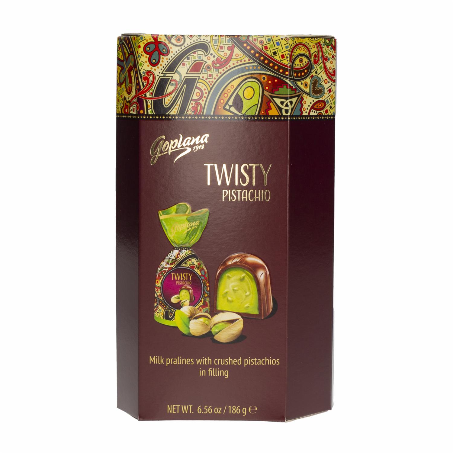 Bombones De Chocolate Twisty De Pistachos GOPLANA 186 G
