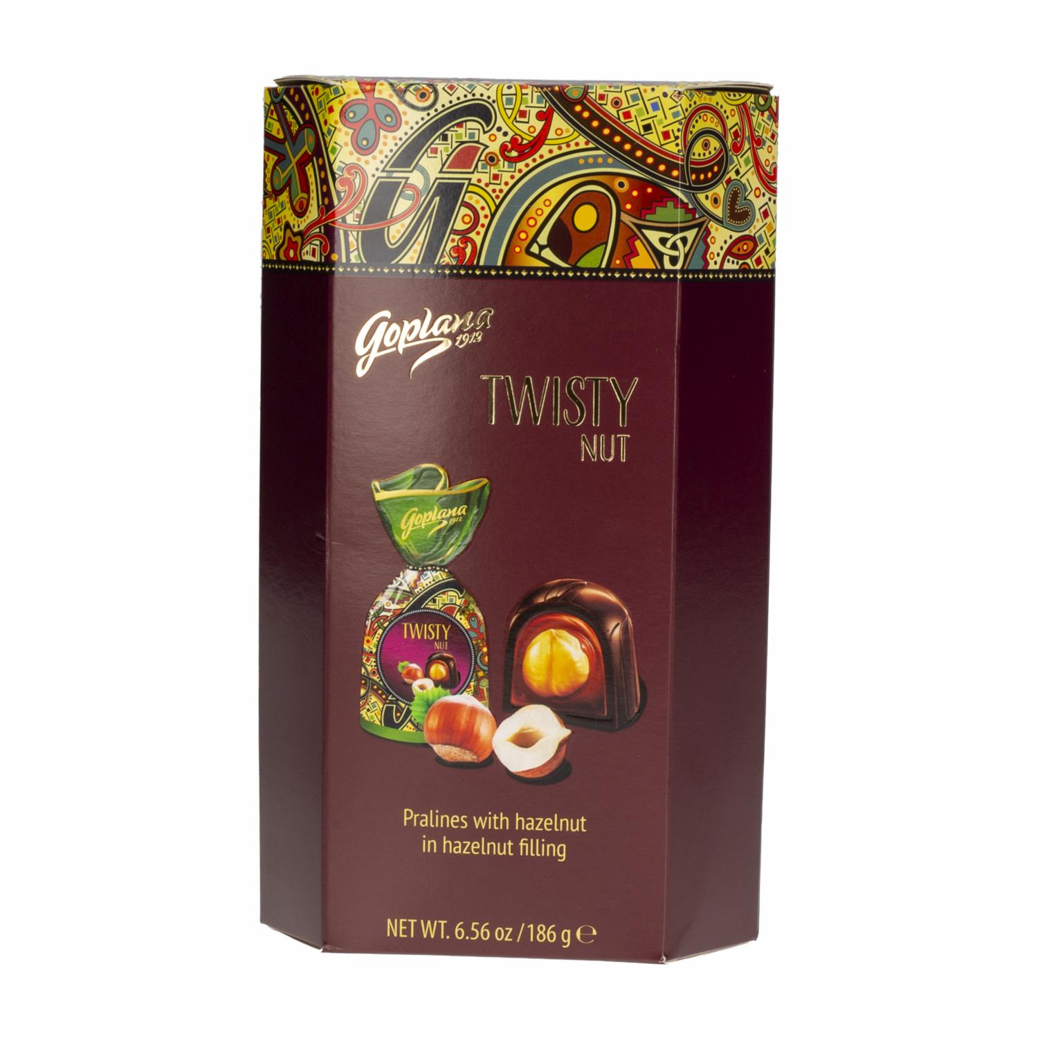 Bombones De Chocolate Twisty Nut De Chocolate Y Avellana GOPLANA 186 G