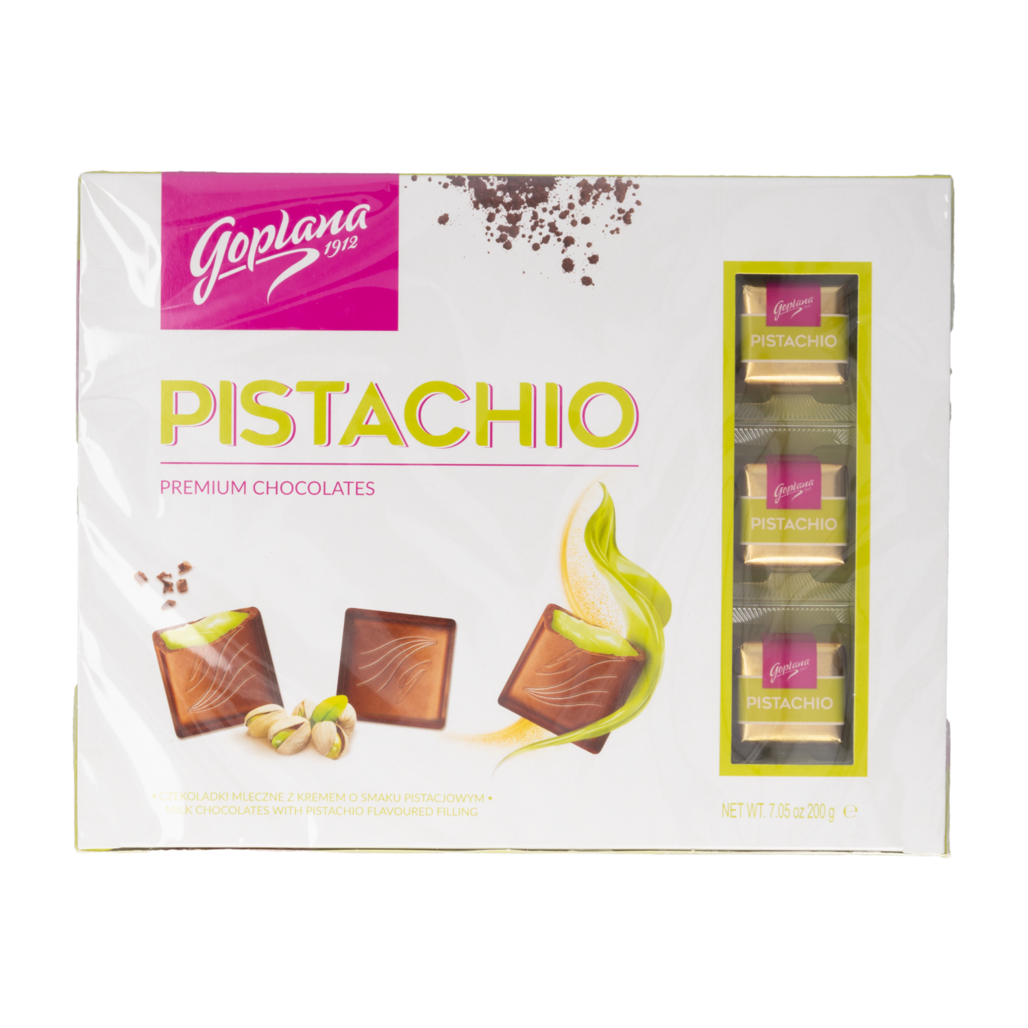 Chocolate Pistacho Premium GOPLANA 200 G