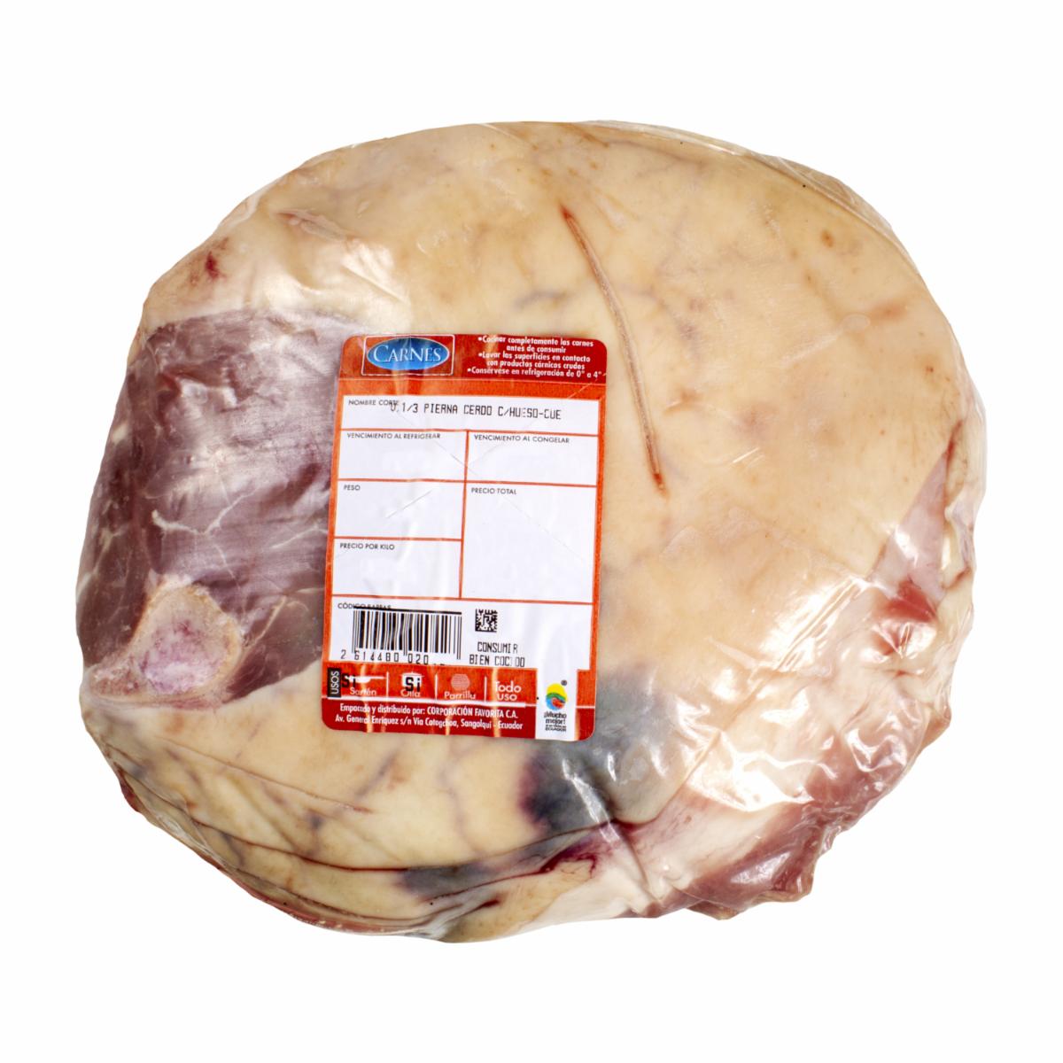 Pierna De Cerdo Con Hueso, Cuero Y Grasa SUPERCARNES Al Peso