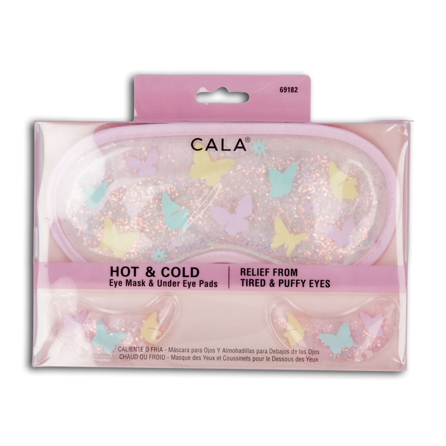 Mascarilla Para Ojos Caliente Y Frio Diseño Mariposa CALA Unidad