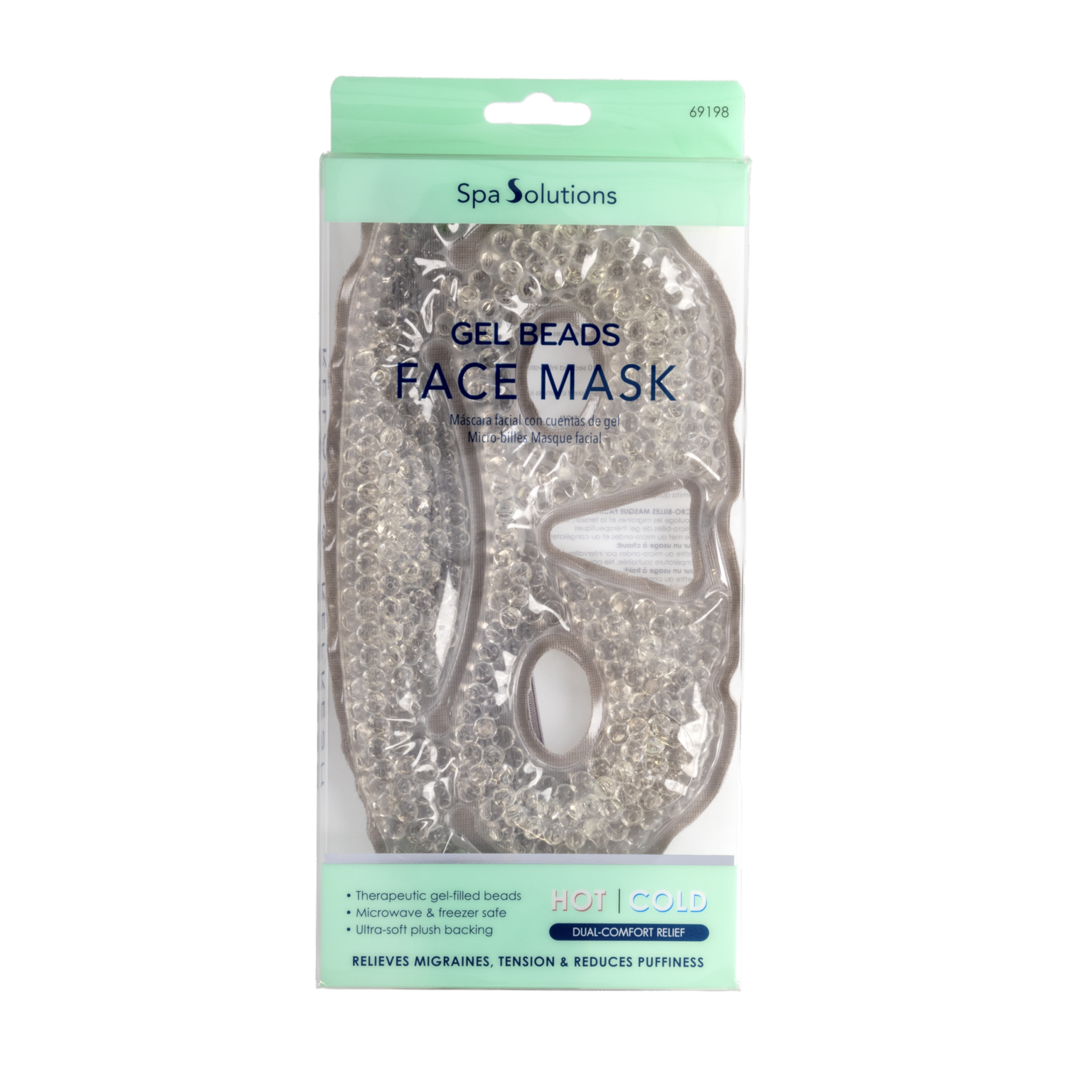 Mascarilla Para Ojos Caliente Y Frio Gris CALA Unidad