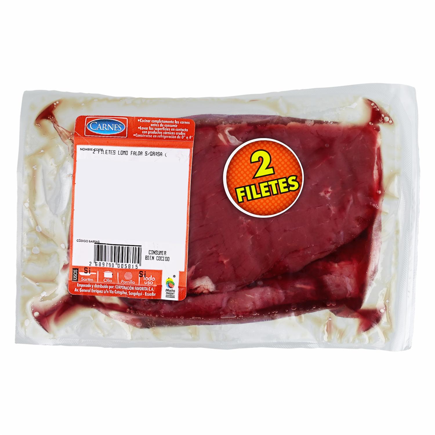 Carne De Res Filetes Lomo Falda Sin Grasa SUPERCARNES Al Peso