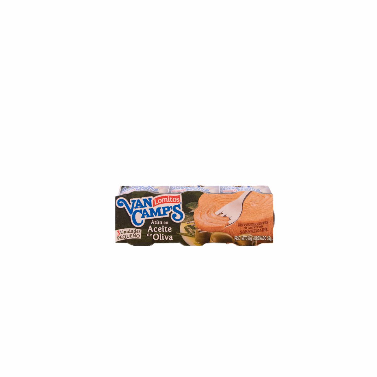 Atún Lomitos En Aceite De Oliva VAN CAMP´S 3 X 80 G