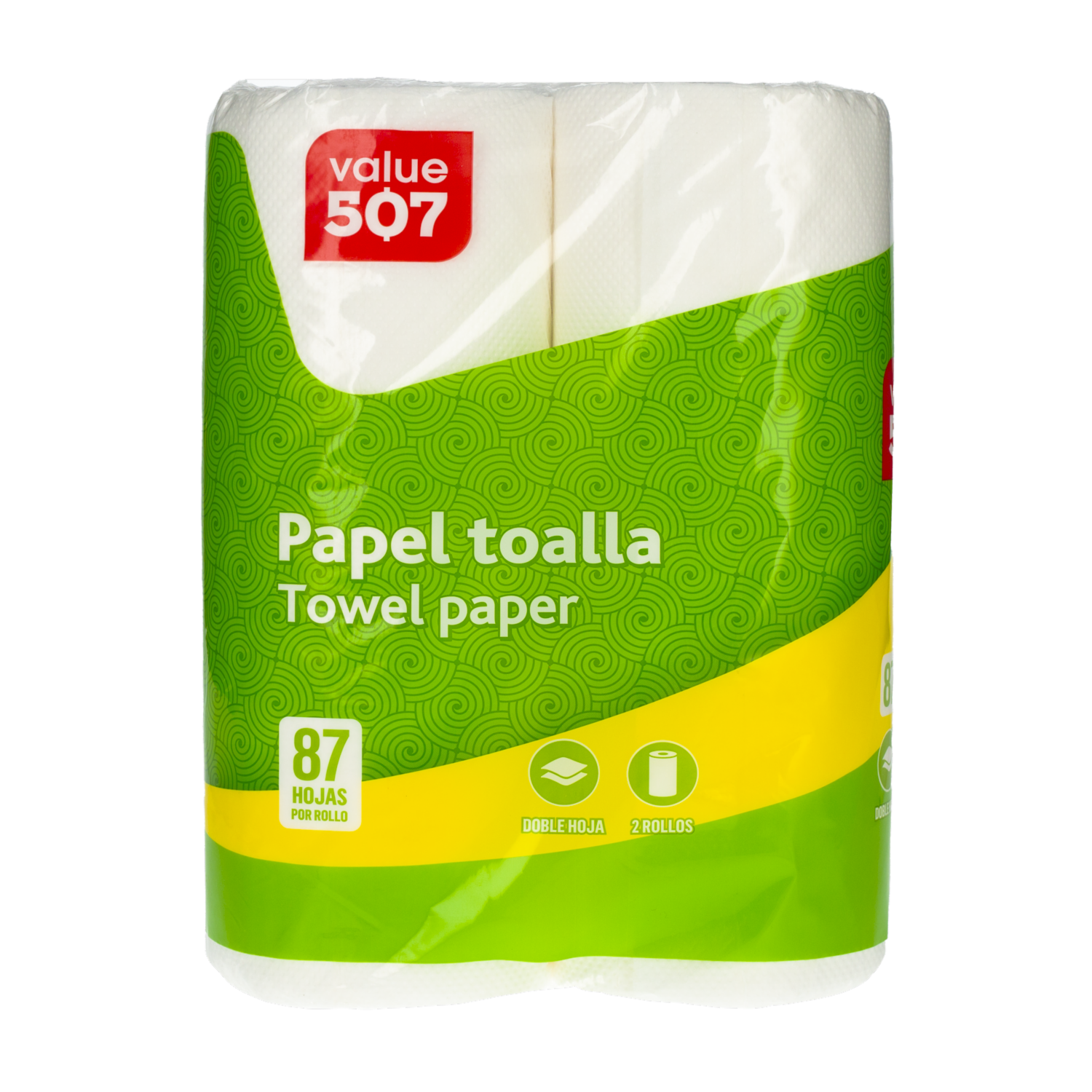 Toalla De Cocina Doble Hoja 2 Rollos VALUE 507 41,40 Metros
