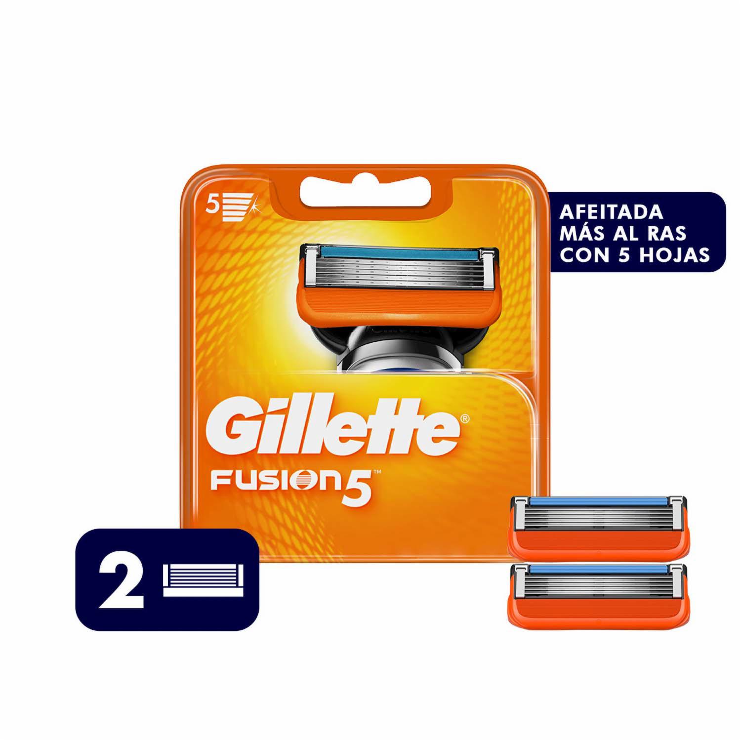 Repuestos De Afeitadora Fusion 5 Base GILLETTE X 2 Uds