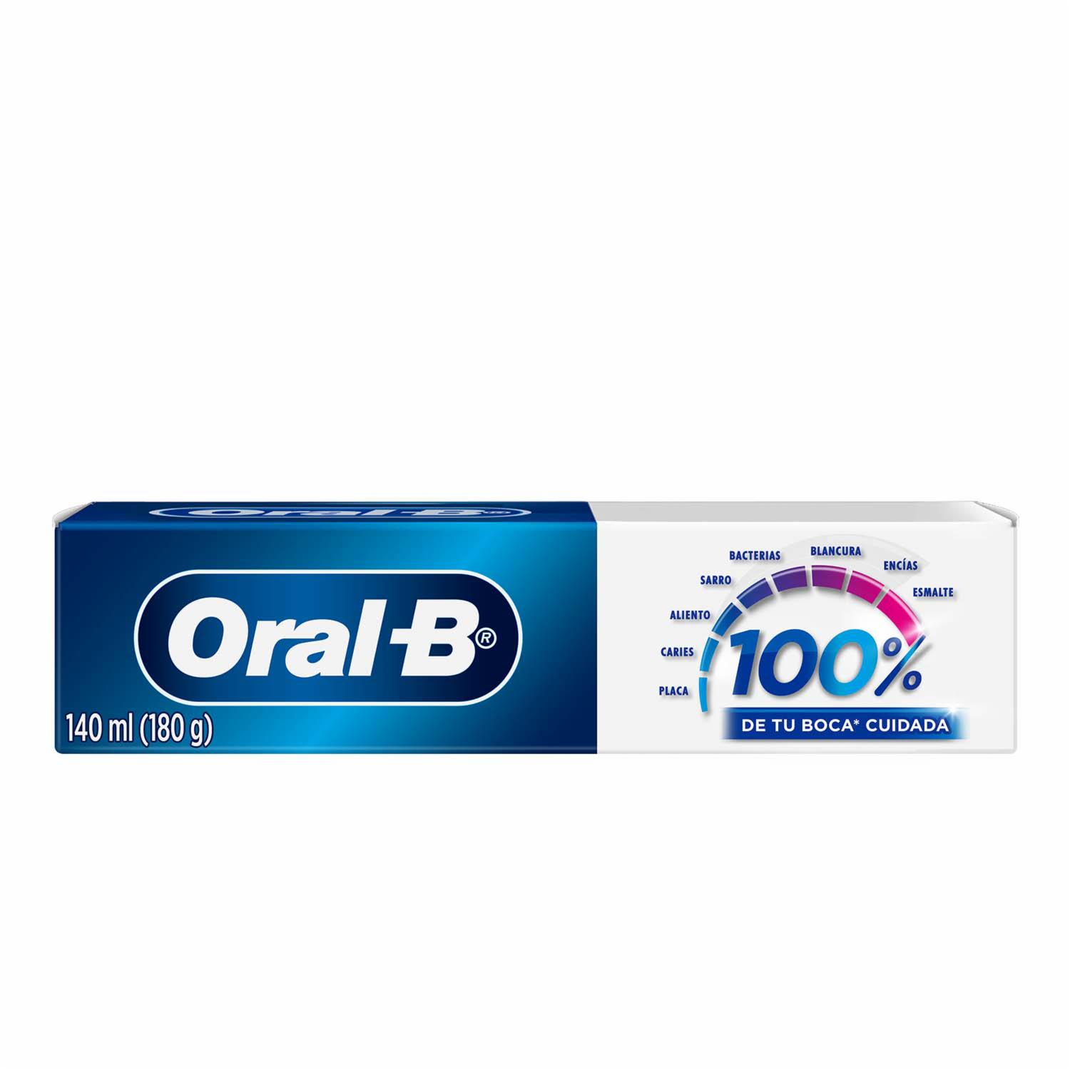 Pasta Dental 100% De Tu Boca Cuidada ORAL-B 140 Ml