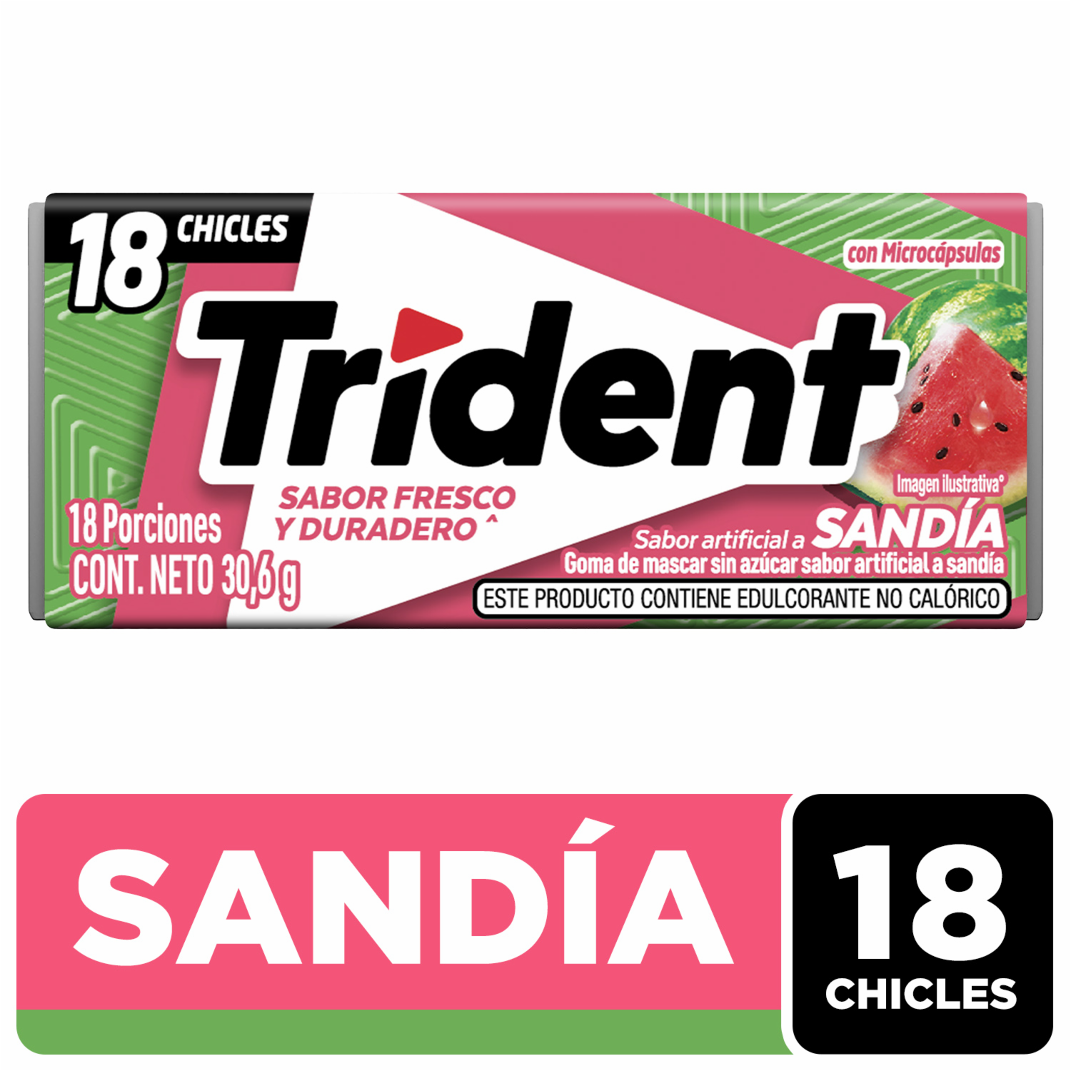 Chicles Sabor A Sandía TRIDENT 30.60 G