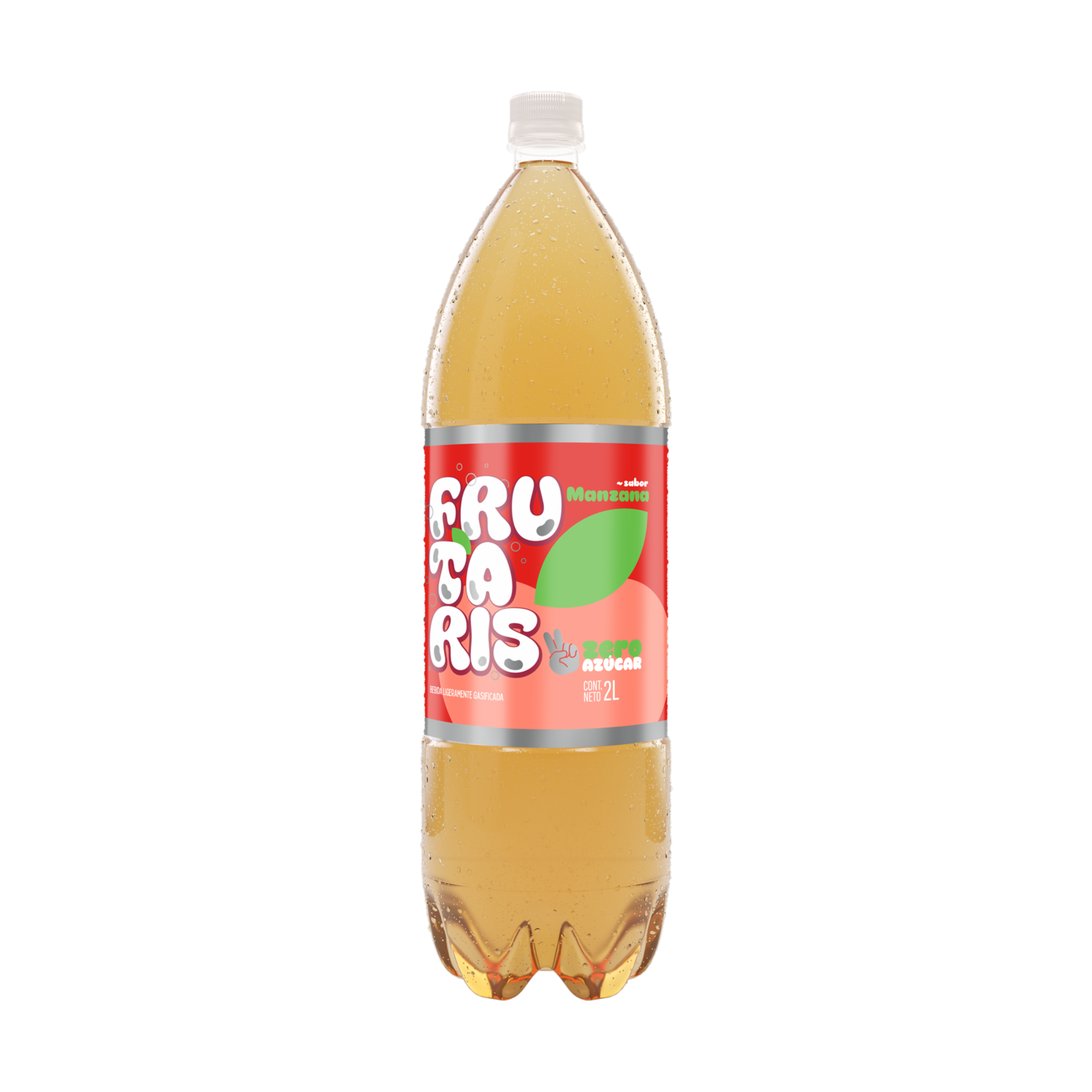 Bebida Gaseosa Sabor A Manzana FRUTARIS 2000 Ml