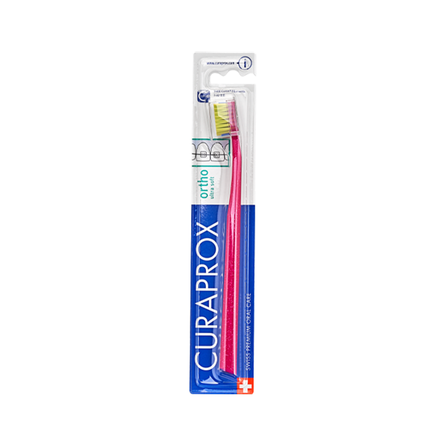 Cepillo Dental Para Ortodoncia Ultra Suave Con 5460 Filamentos Ortho CURAPROX Unidad