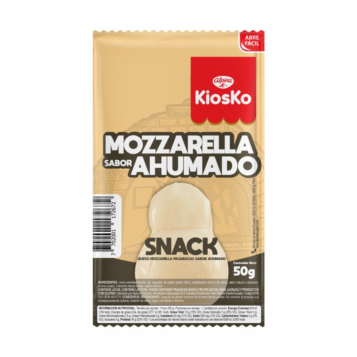 Queso Mozzarella Snack KIOSKO 50 G