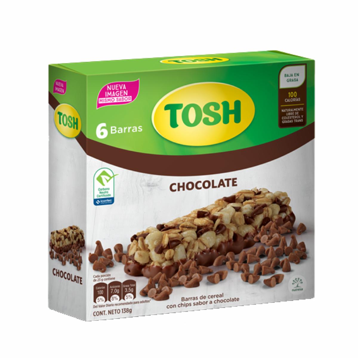 Barra Energética Con Chocolate Chips TOSH 138 G
