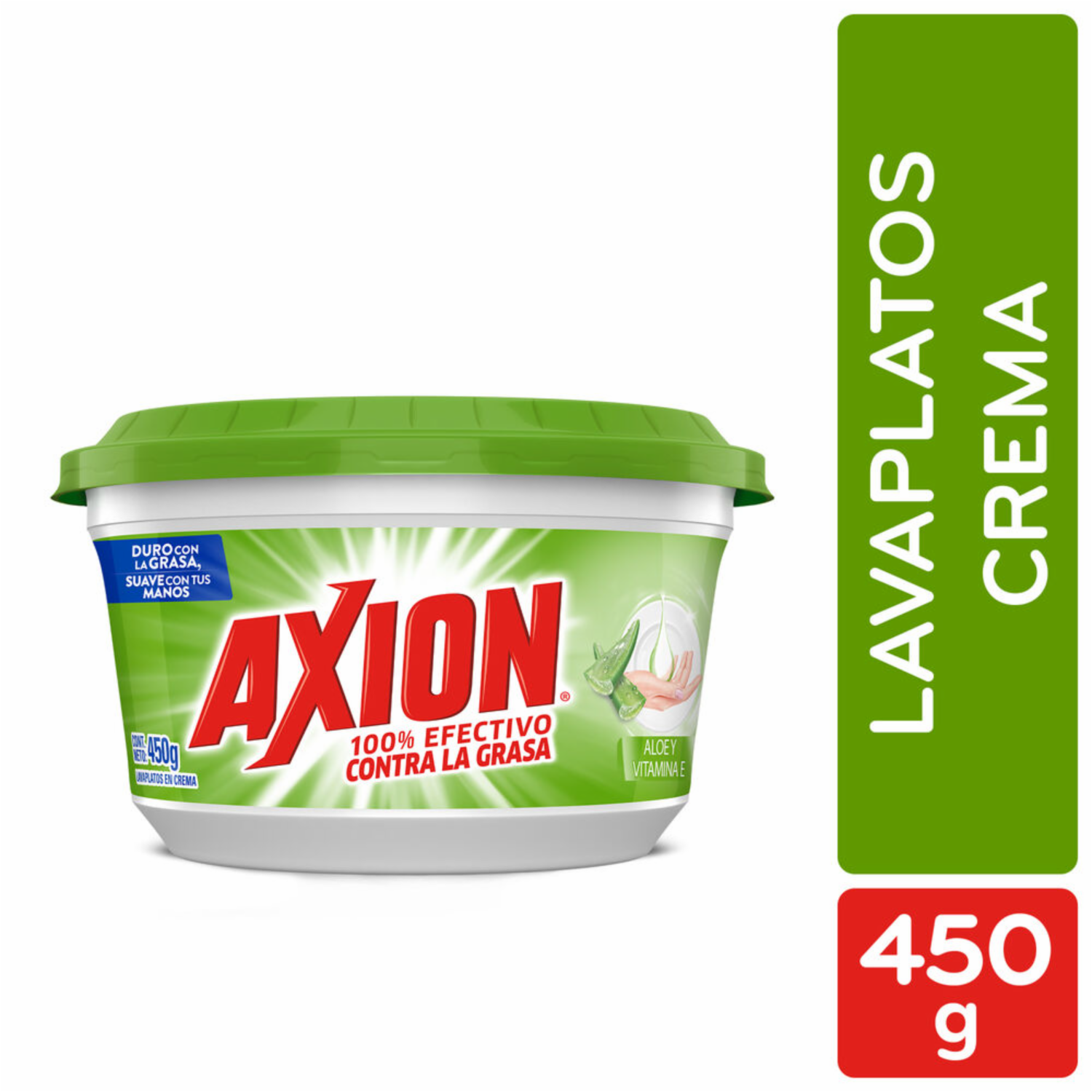 Lavavajilla En Crema Aloe Y Vitamina E AXION 450 G