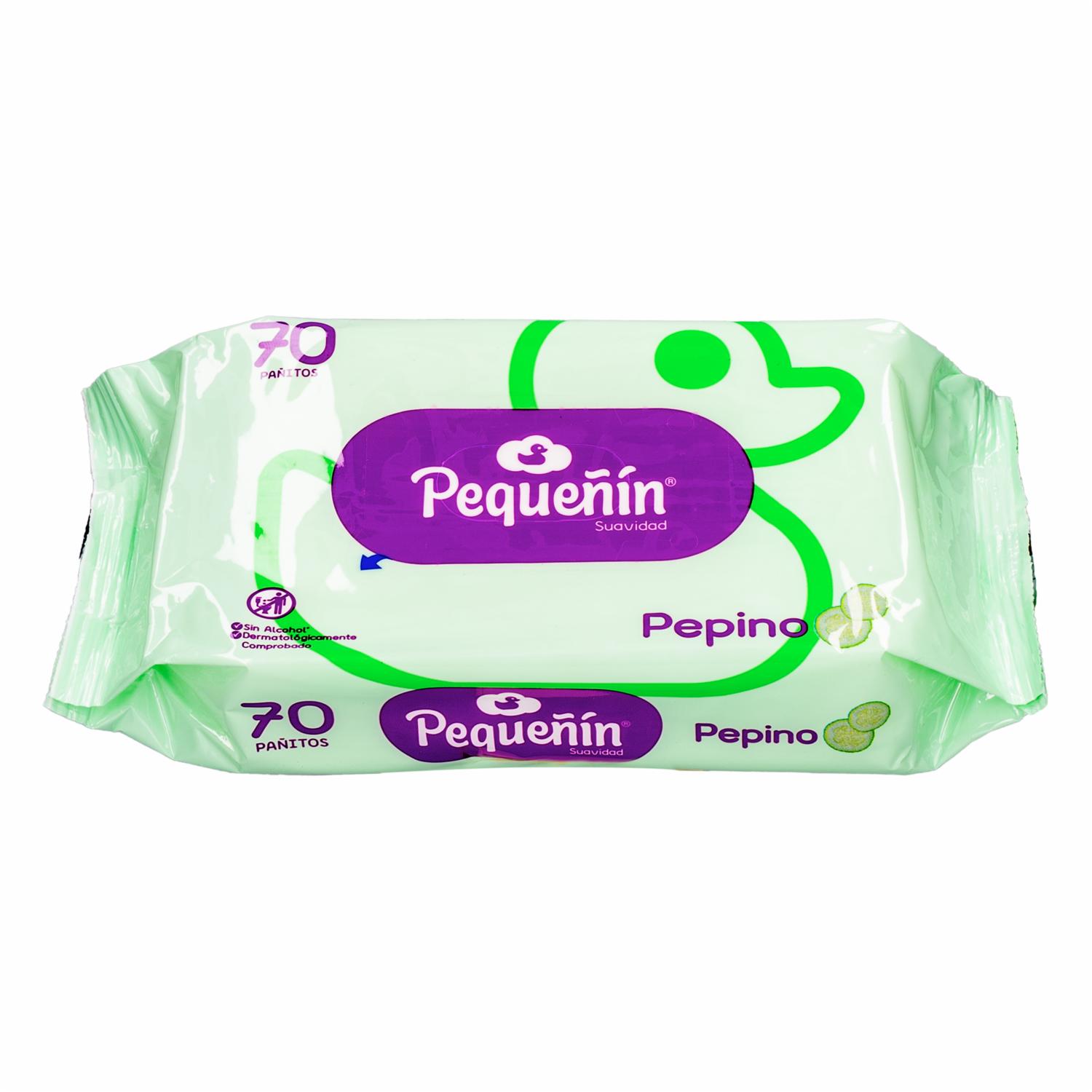 Pañitos Húmedos Pepino PEQUEÑÍN X 70 Uds