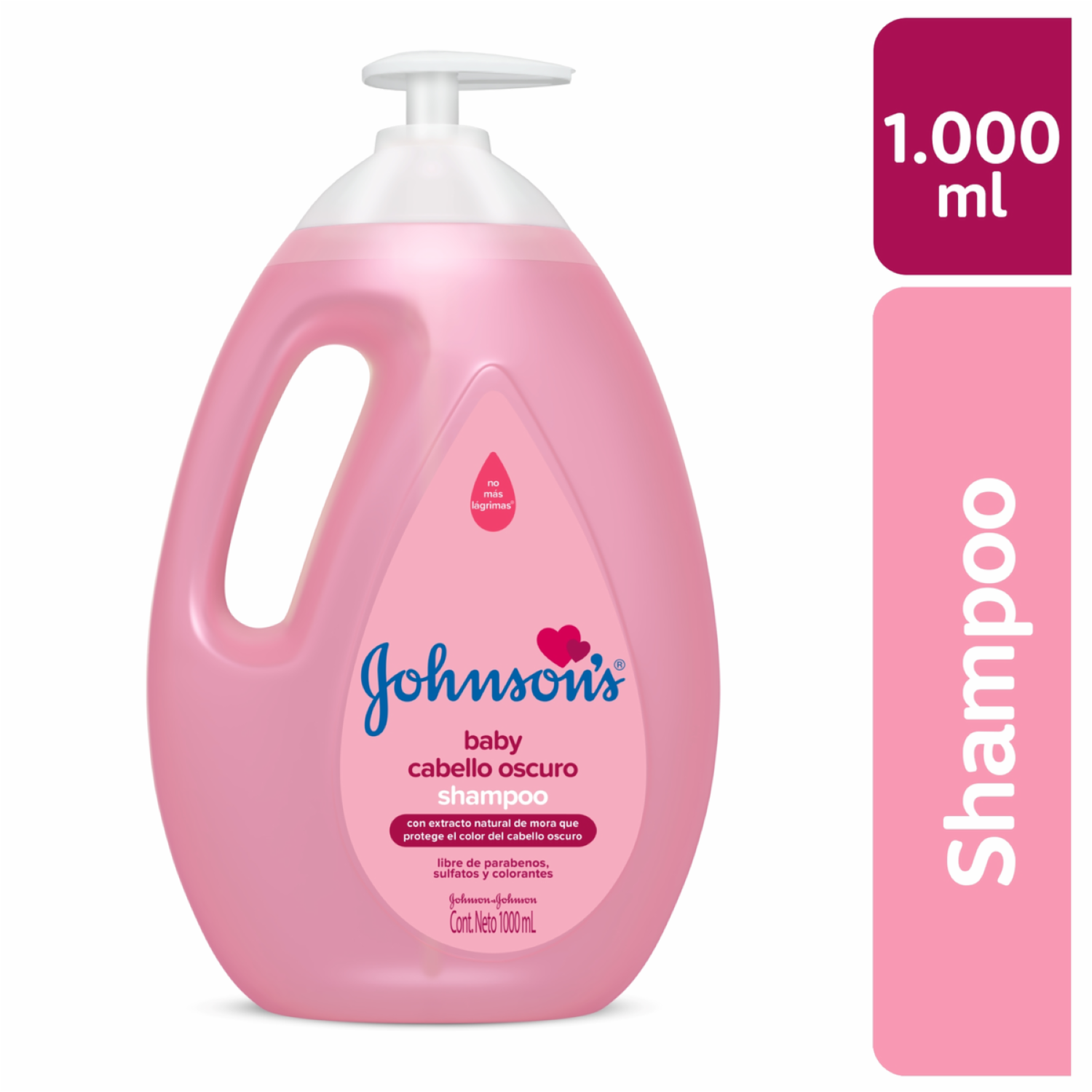 Shampoo Bebé Pelo Oscuro JOHNSON’S 1000 Ml
