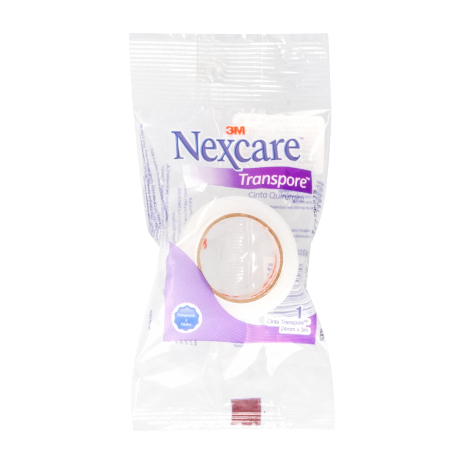 Cintra Transparente Transpore NEXCARE 24 mm X 3 Metros