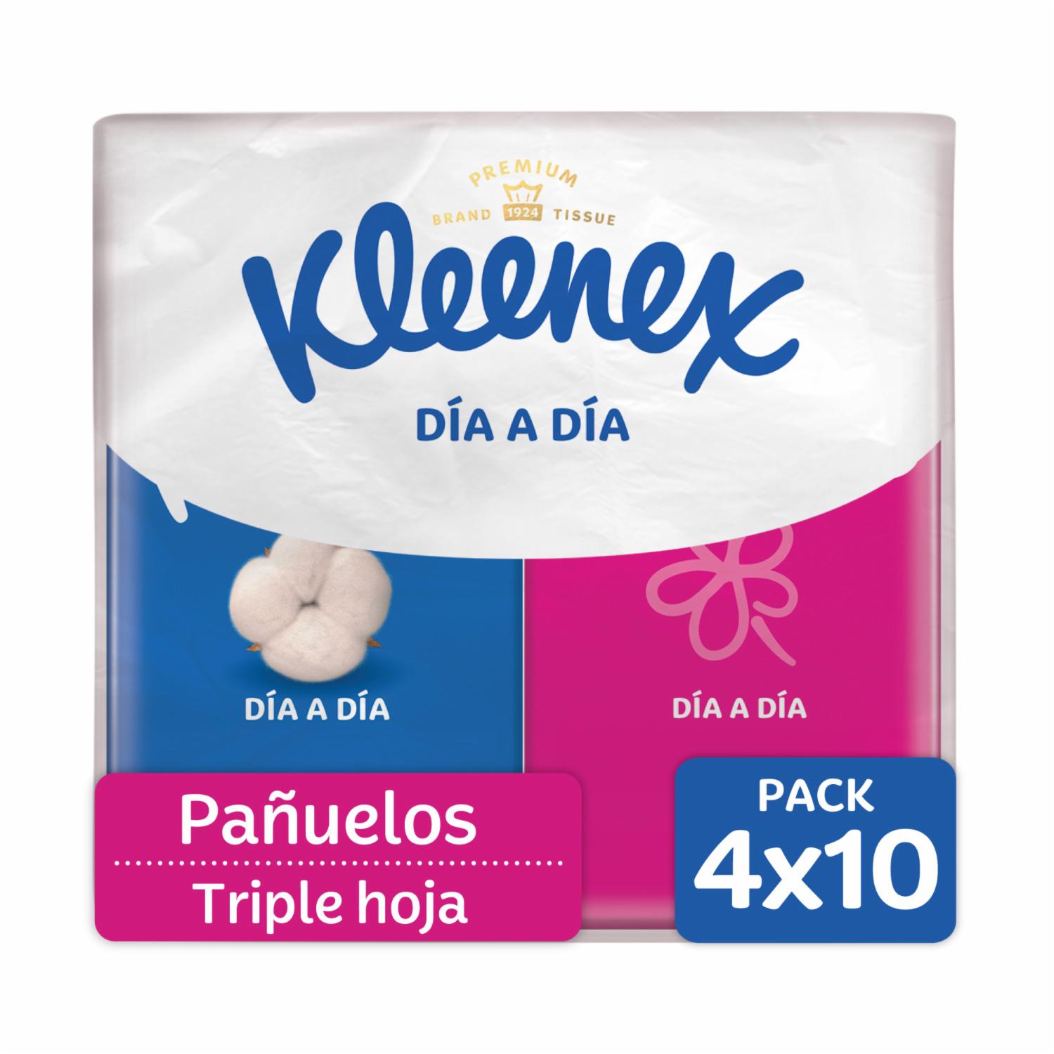 Pañuelos Desechables Faciales De Bolsillo KLEENEX 4 X 10 Uds