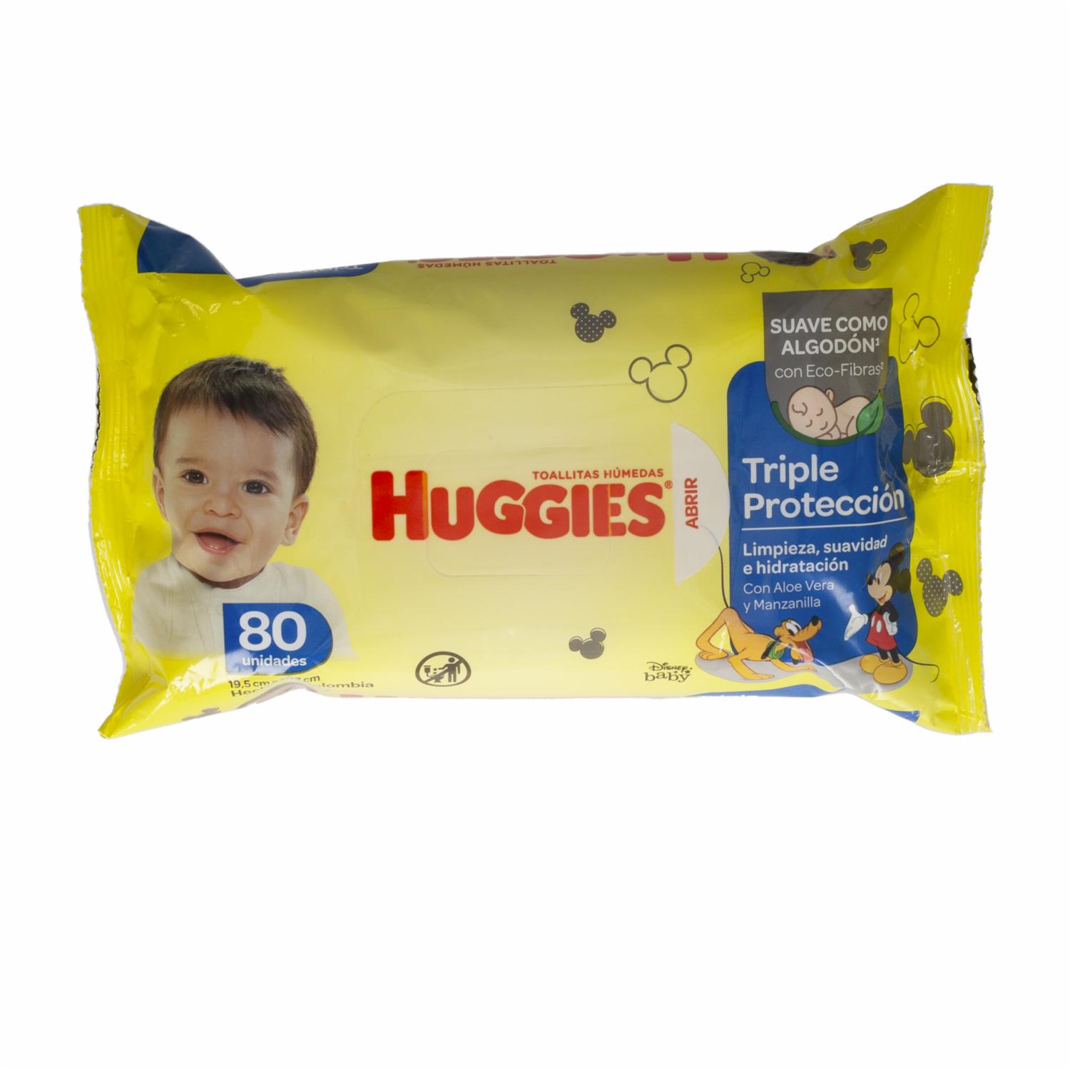 Pañitos Húmedos Disney Baby Limpieza Suavidad E Hidratación HUGGIES X 80 Uds