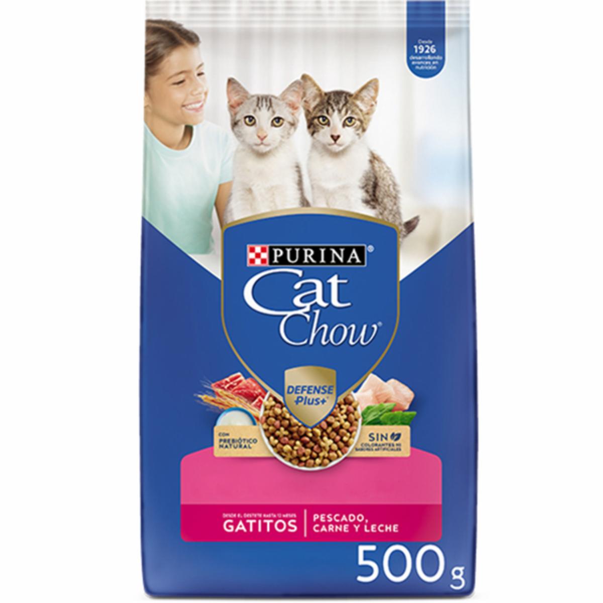 Alimento Para Gatitos De Pescado, Carne Y Leche PURINA CAT CHOW 500 G