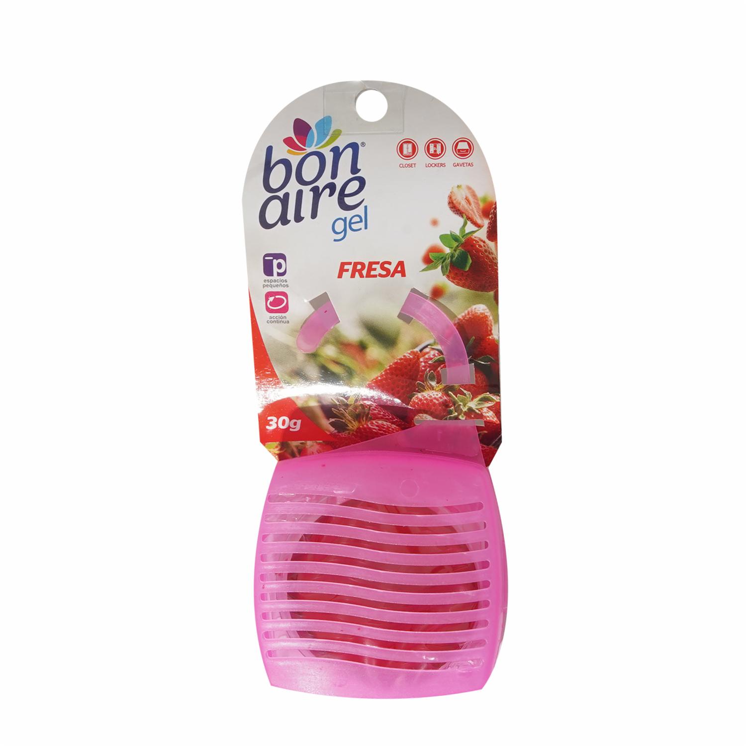 Repuesto En Gel Desodorante Ambiental, Fragancia Fresa BONAIRE 30 G