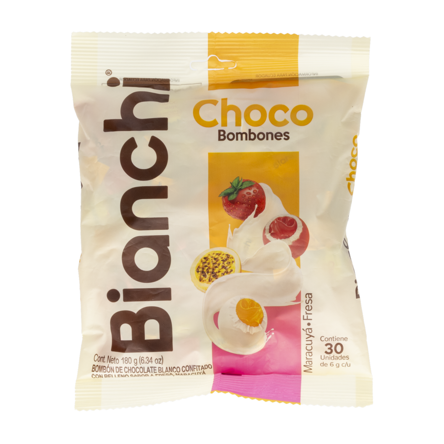 Bombones De Chocolate De Fresa Y Maracuyá BIANCHI 180 G