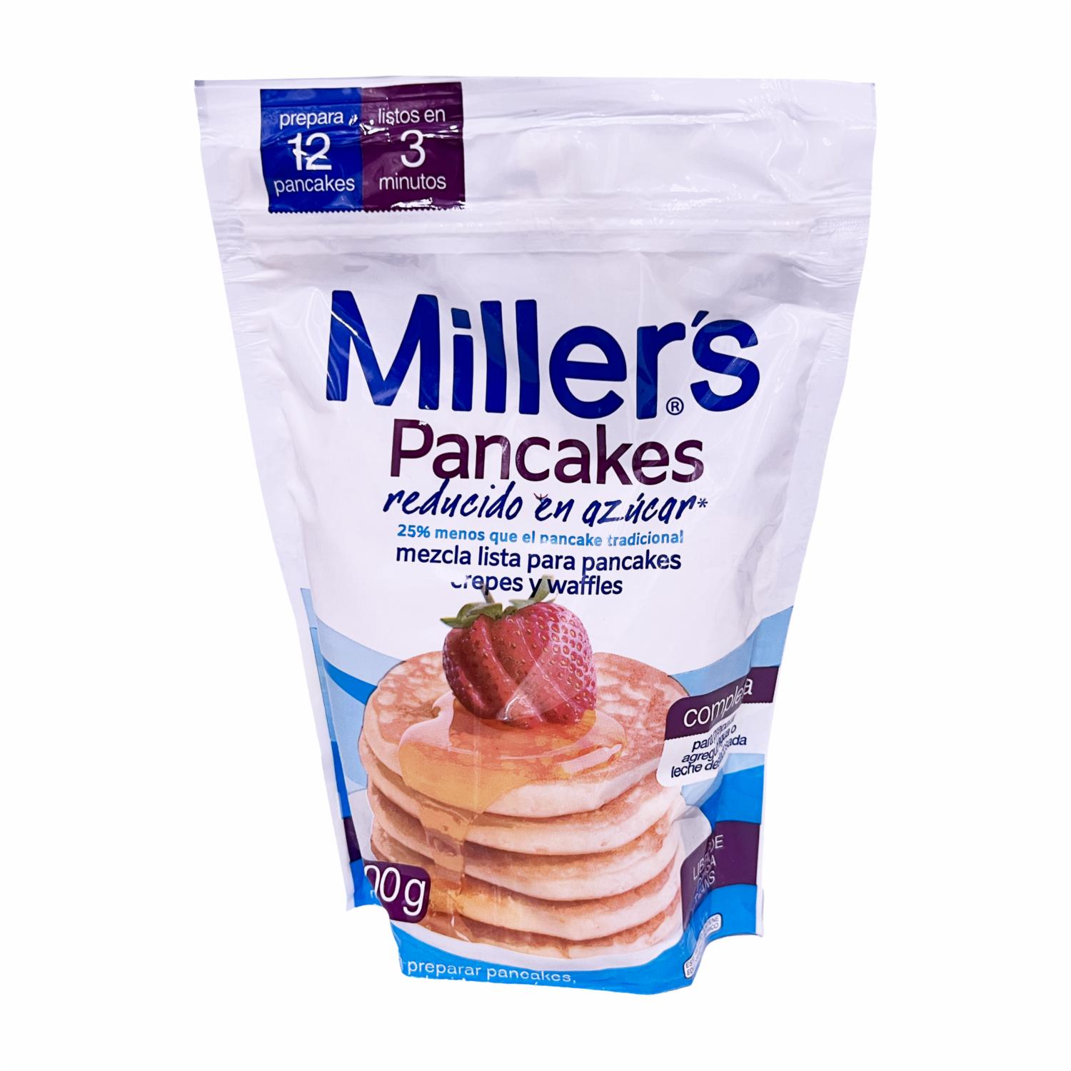 Premezcla Para Pancakes Reducido En Azúcar MILLER’S 400 G