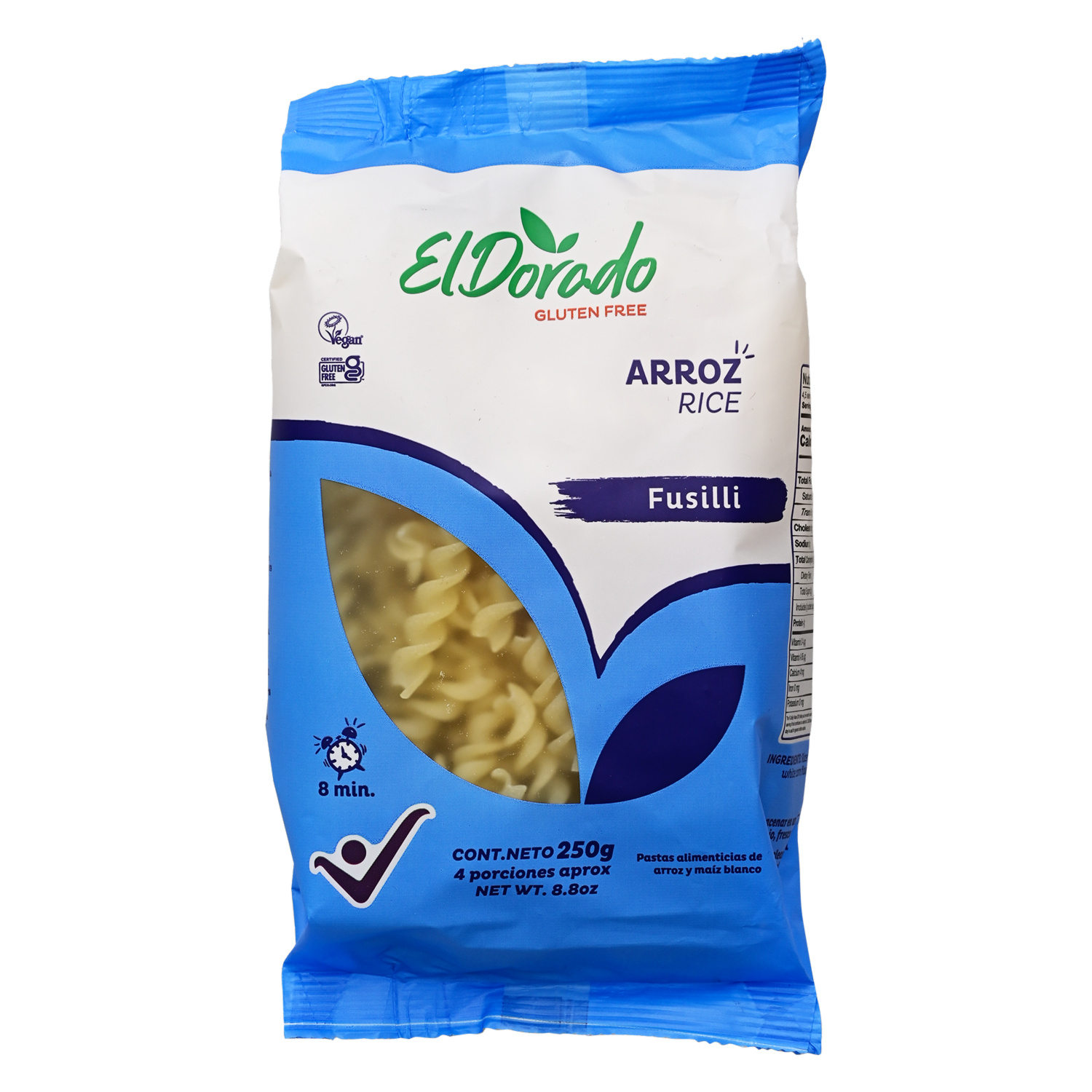 Pasta De Arroz Fusilli EL DORADO 250   G