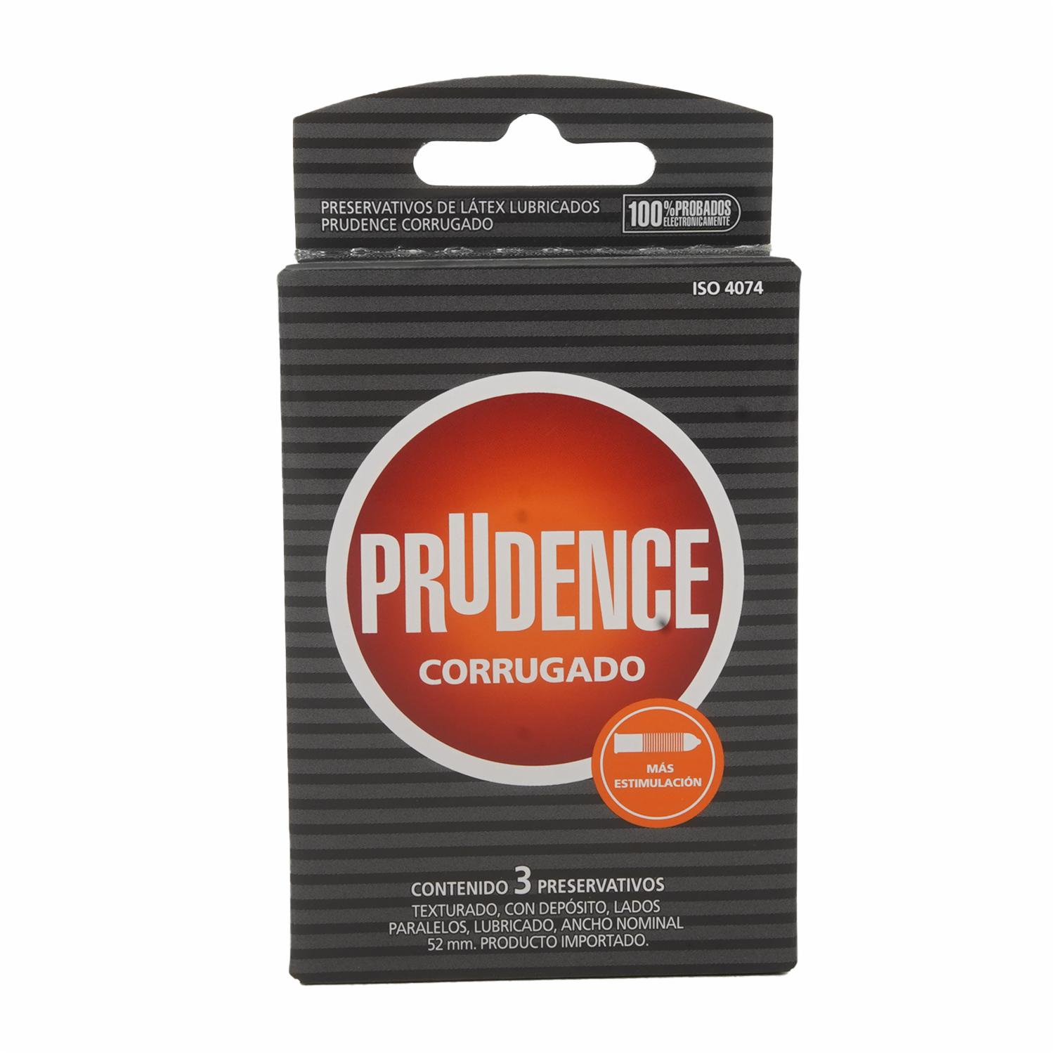 Condones Corrugado PRUDENCE X 3 Uds
