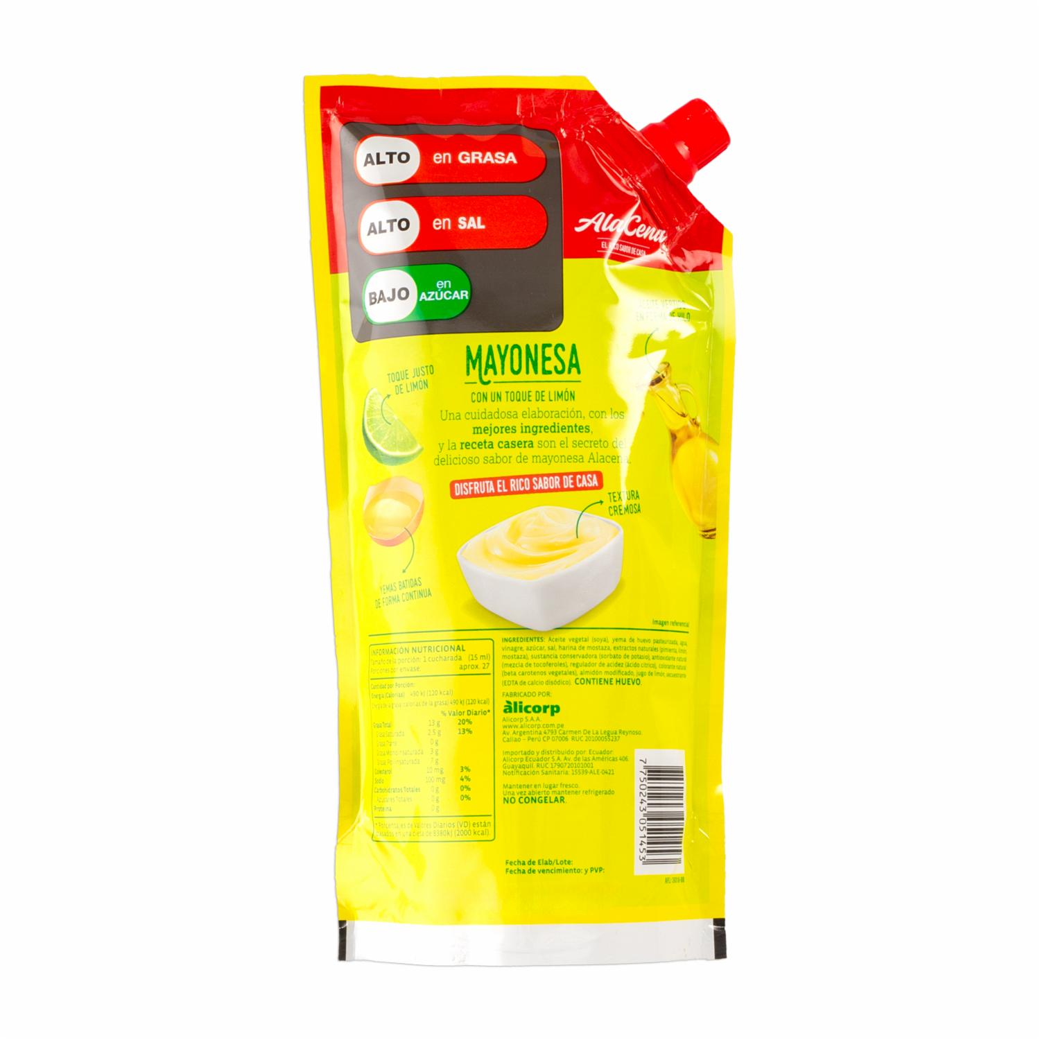 Mayonesa Natural ALACENA 400 G